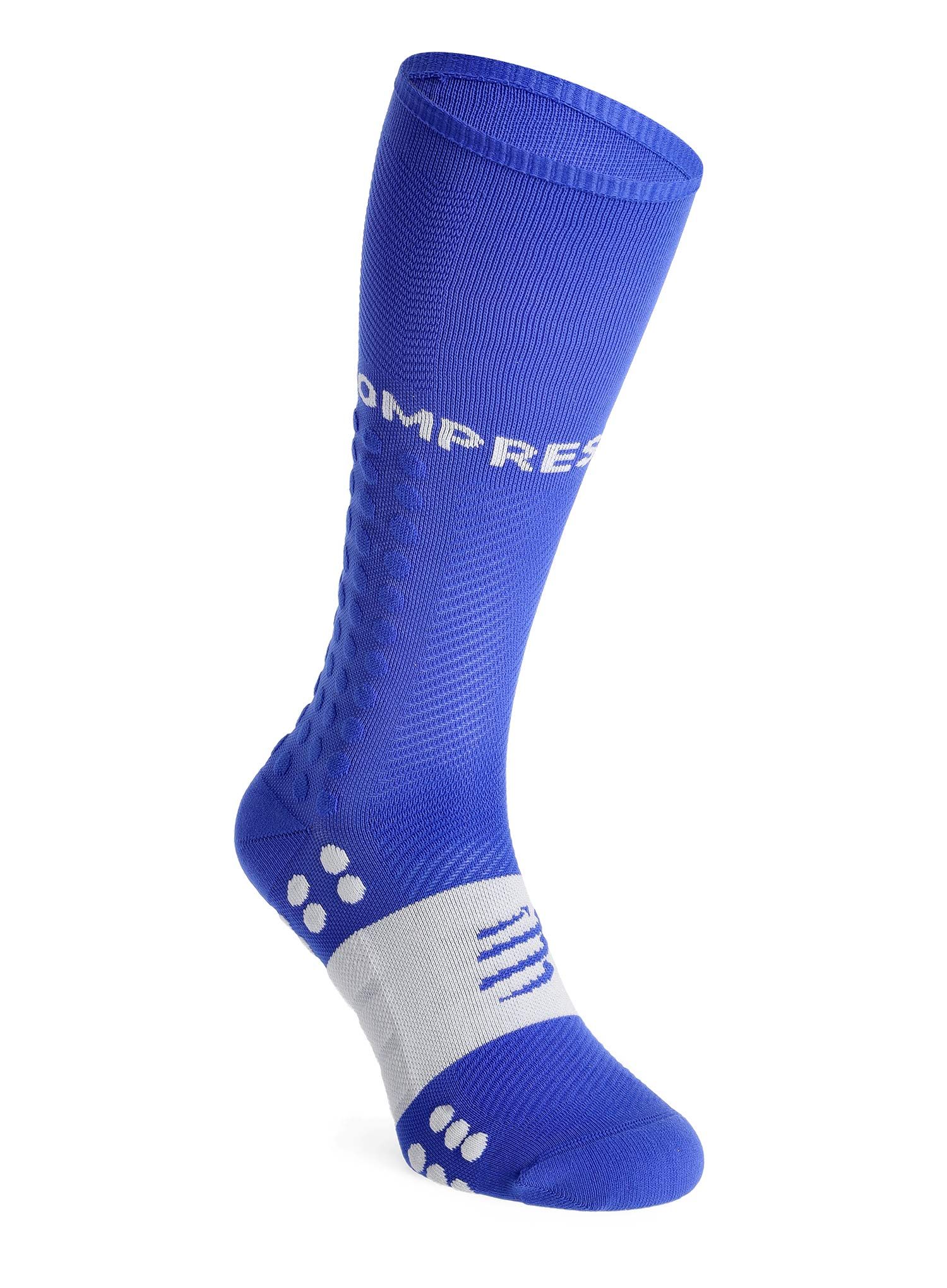 Шкарпетки для бігу Compressport Compression Full Socks Run - dazz blue/sugar
