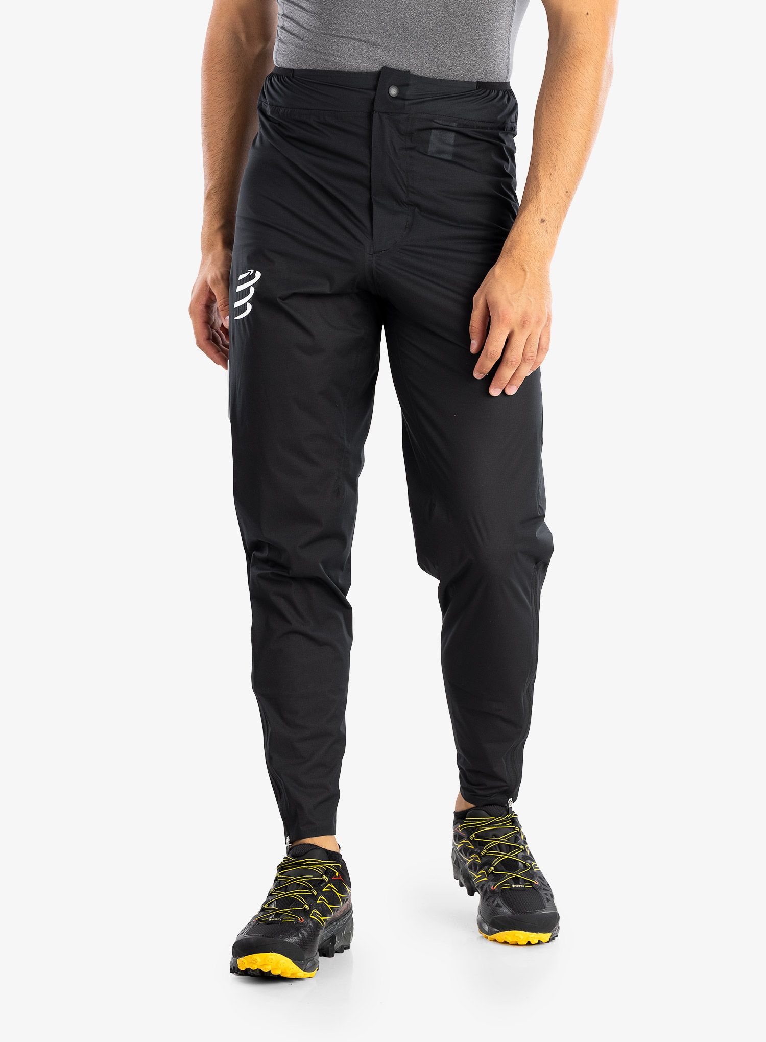 Штани для бігу Compressport Hurricane Waterproof 10/10 Pants - black