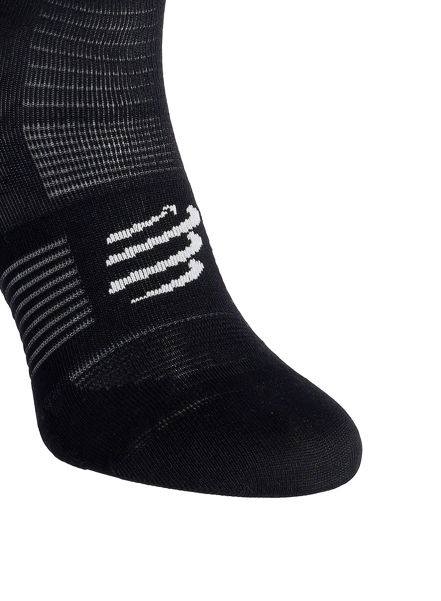 Шкарпетки для бігу Compressport Mid Compression Socks V2.0 - black/white