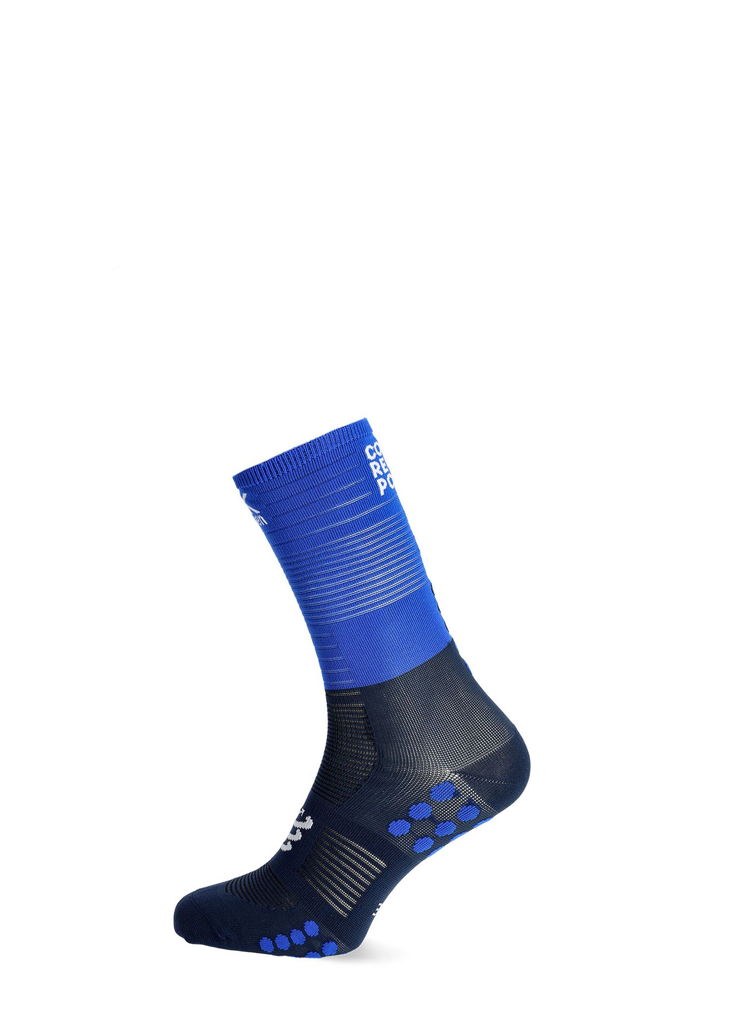 Шкарпетки для бігу Compressport Mid Compression Socks - blue lolite