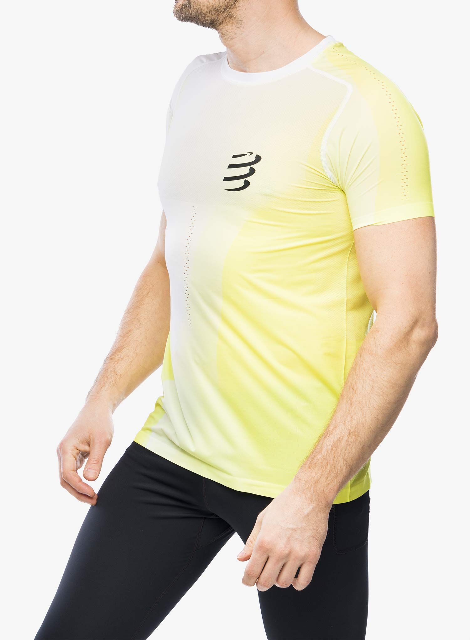 Футболка для бігу Compressport Performance S/S T-Shirt - safe yellow