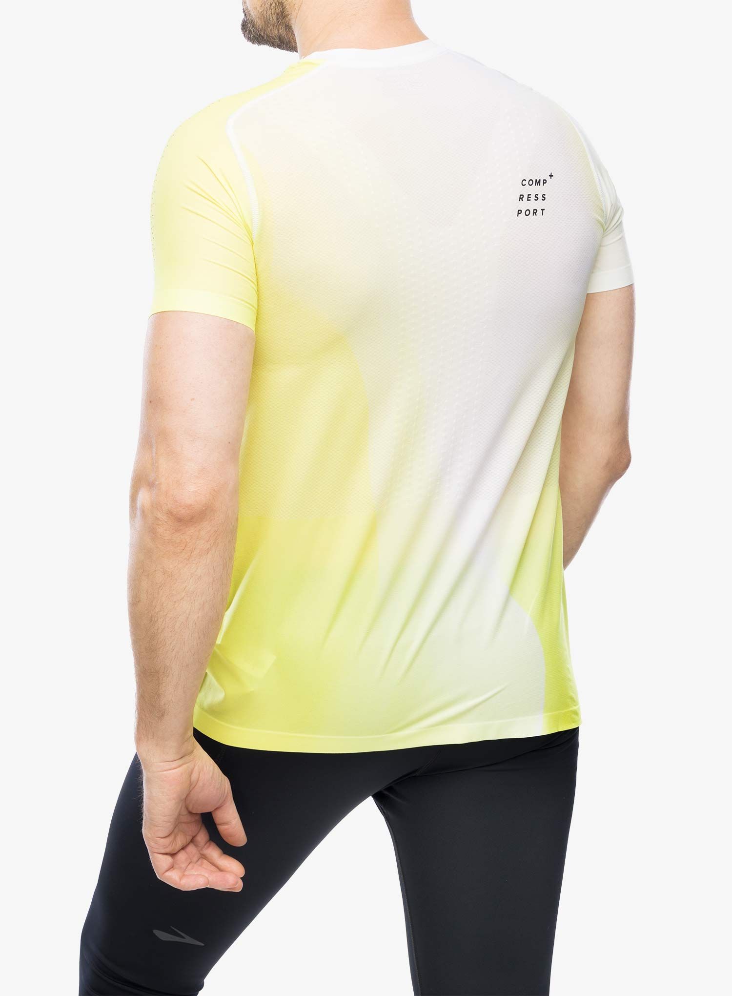 Футболка для бігу Compressport Performance S/S T-Shirt - safe yellow
