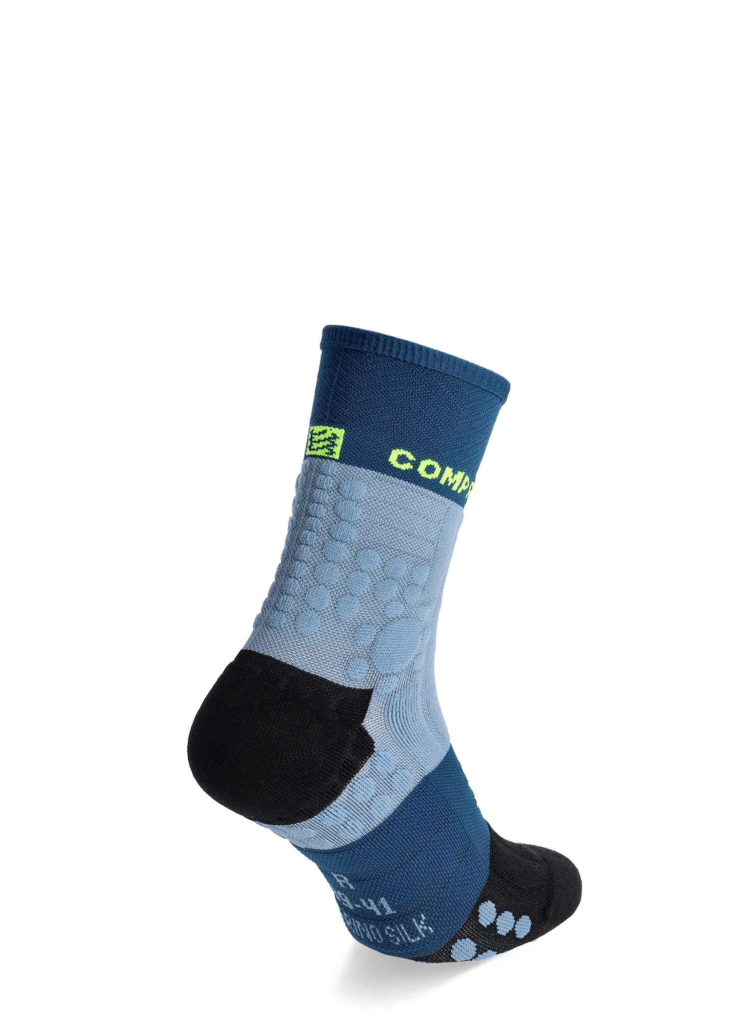 Шкарпетки для бігу Compressport Pro Racing Socks Winter Trail - denim/poseidon