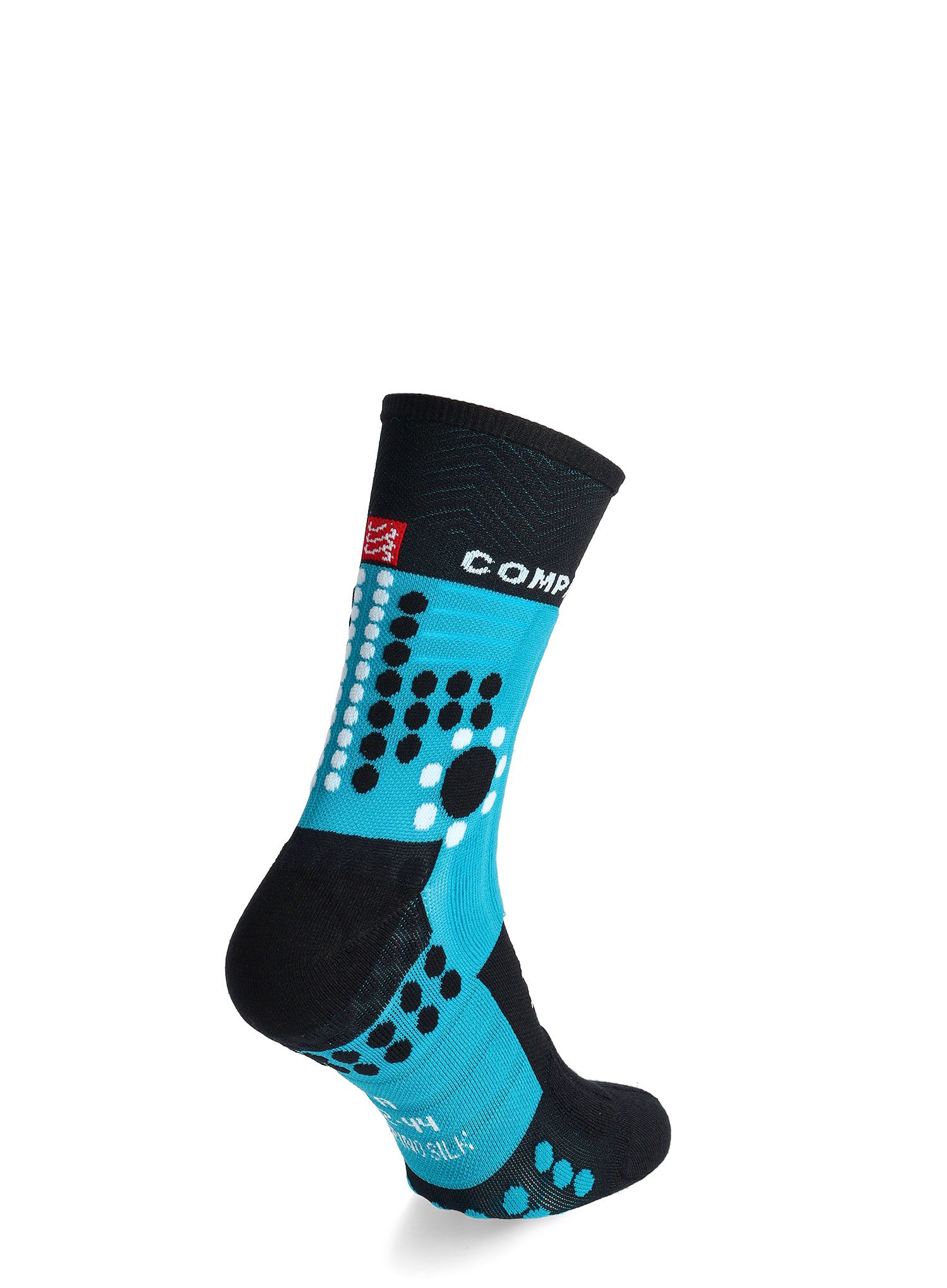 Шкарпетки для бігу Compressport Pro Racing Socks Winter Trail - mosaic blue/black