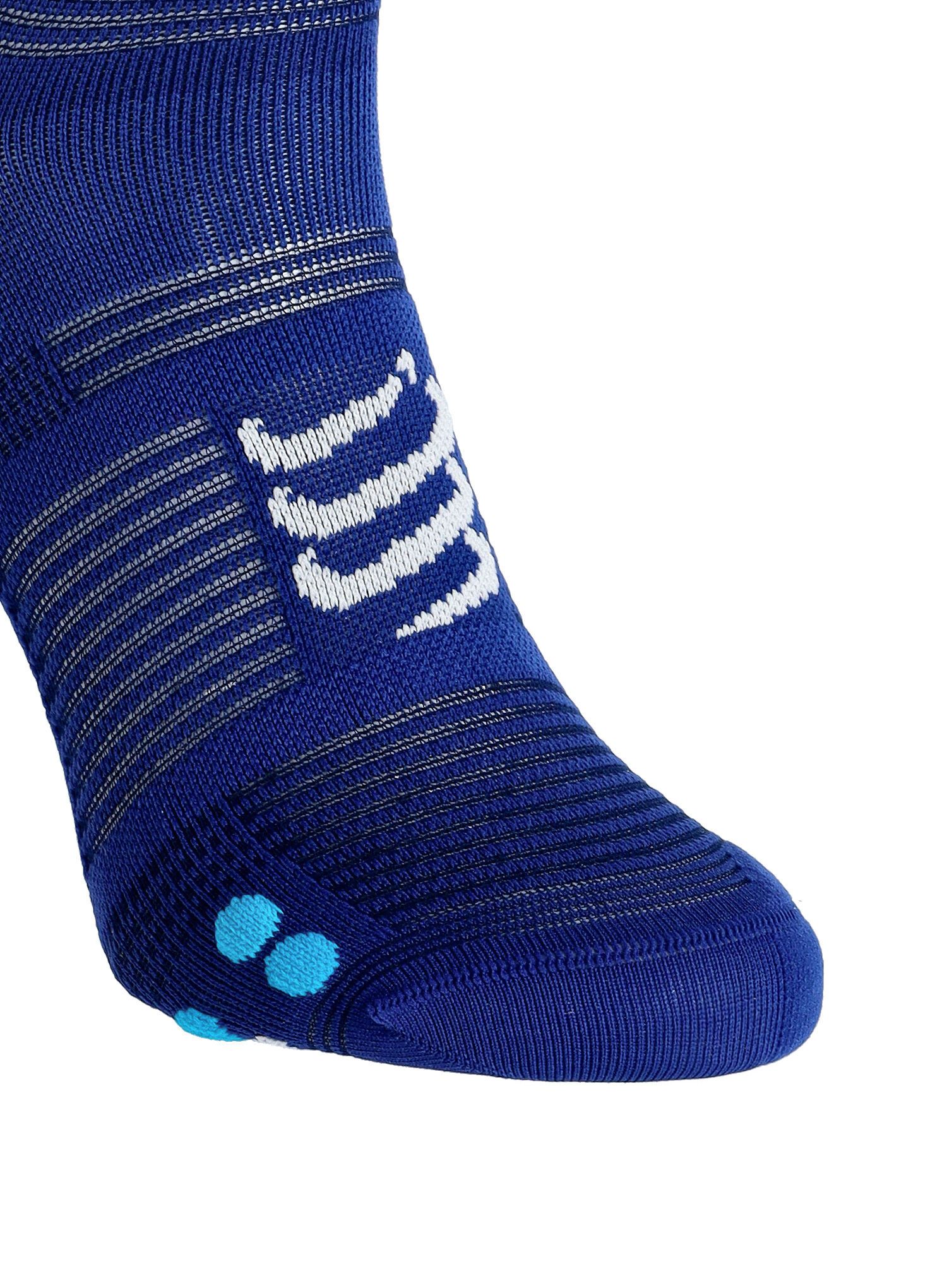Шкарпетки для бігу Compressport Pro Racing Socks v4.0 Run High - sodalite/fluo blue