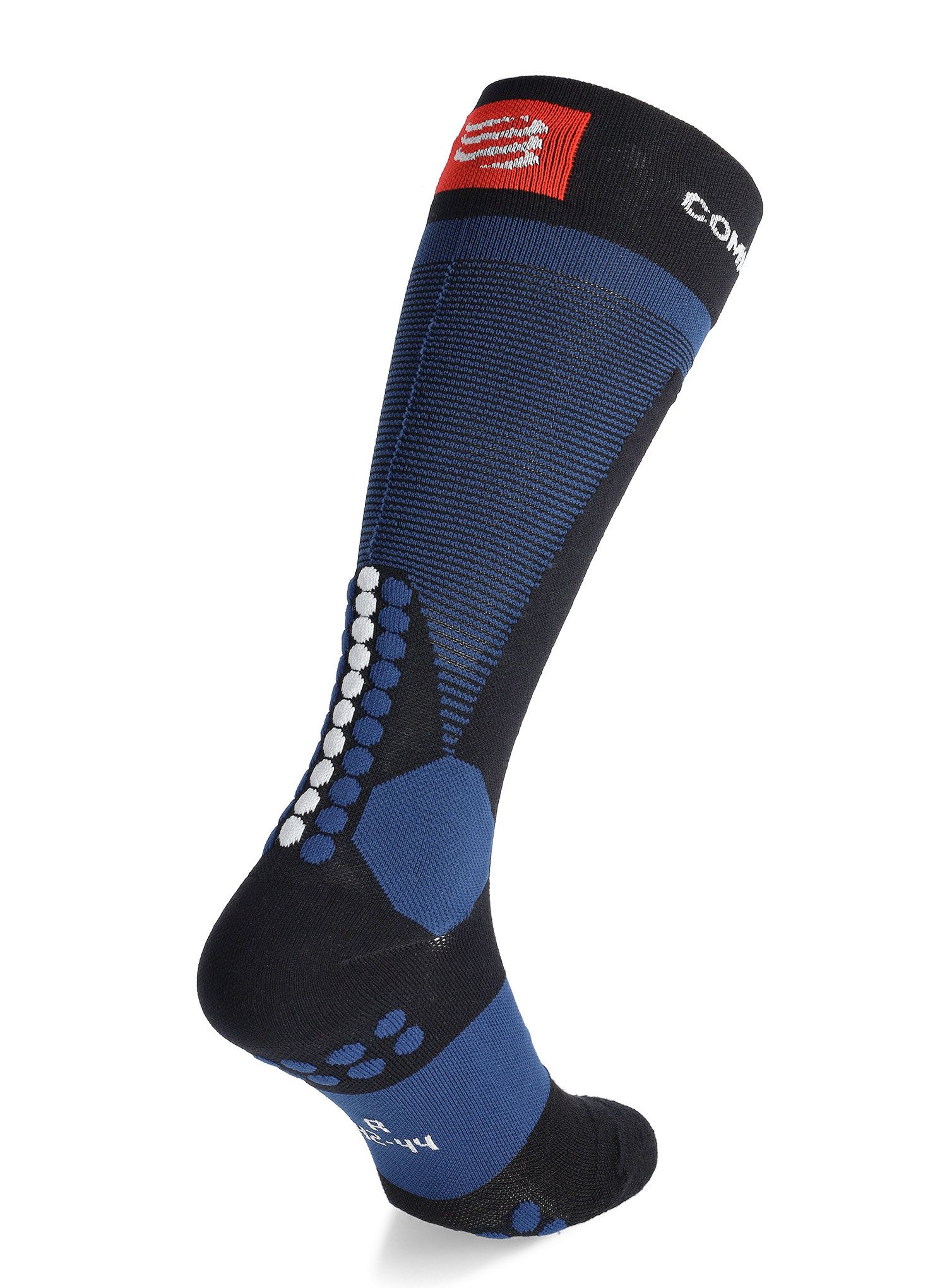 Шкарпетки скітурингові Compressport Ski Touring Full Socks - black/estate blue