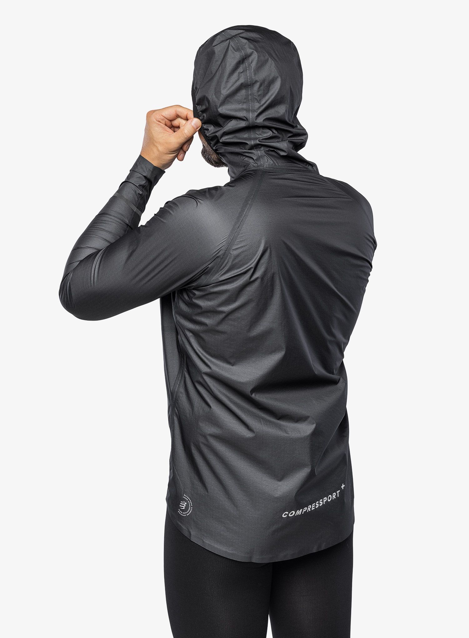 Куртка для бігу Compressport Thunderstorm Waterproof 25/75 Jacket - black