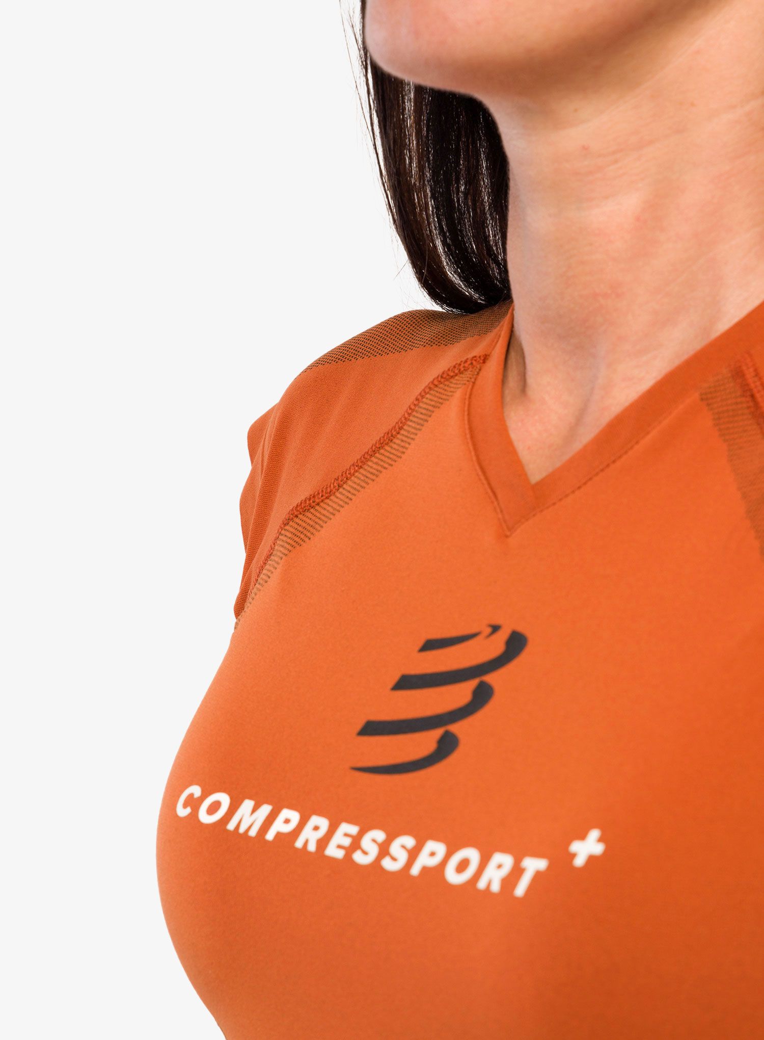 Футболка жіноча Compressport Training SS Tshirt W - Trail Capsule 2023 - black/rust