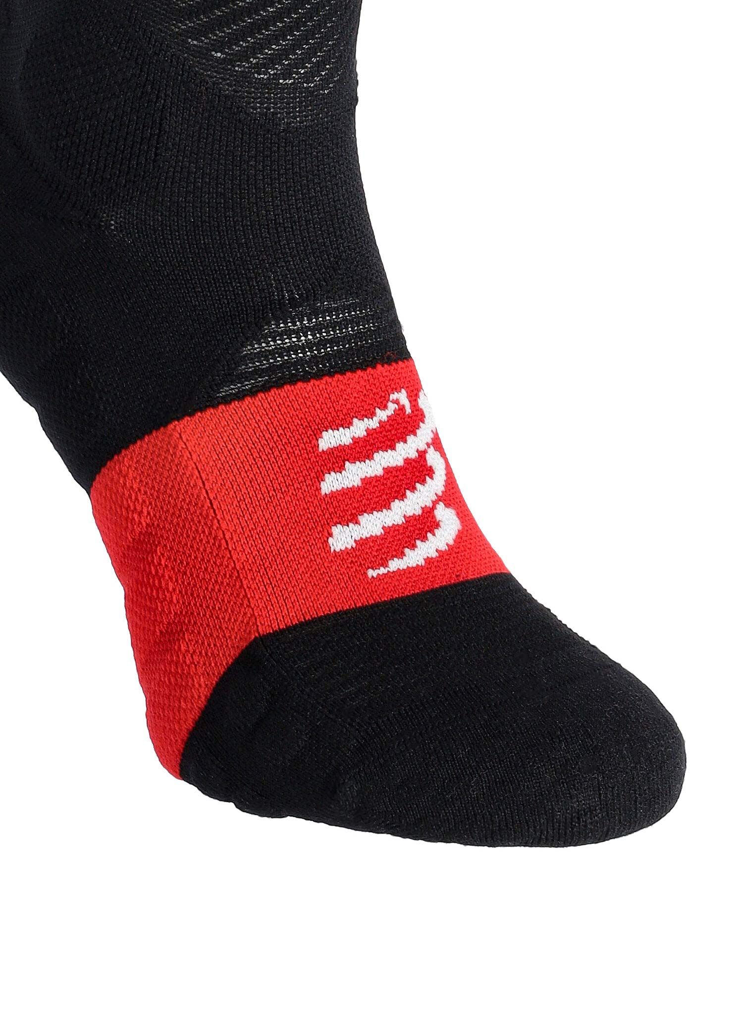 Шкарпетки для бігу Compressport Ultra Trail Socks v2.0 - black/red