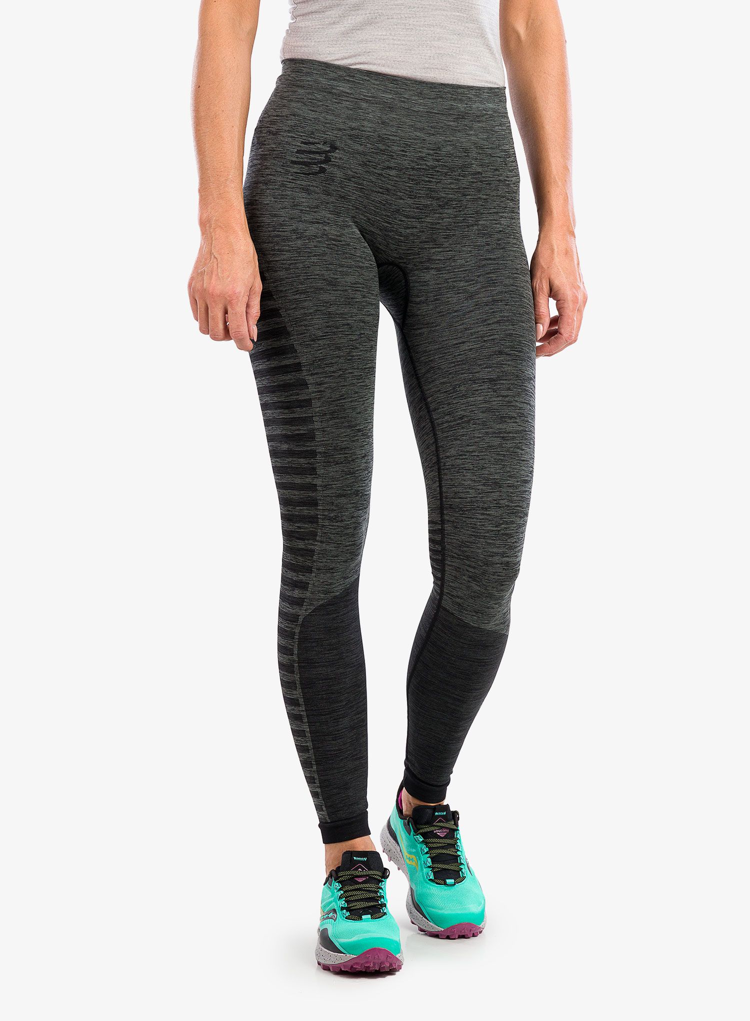 Штани для бігу жіночі Compressport Winter Run Legging - black
