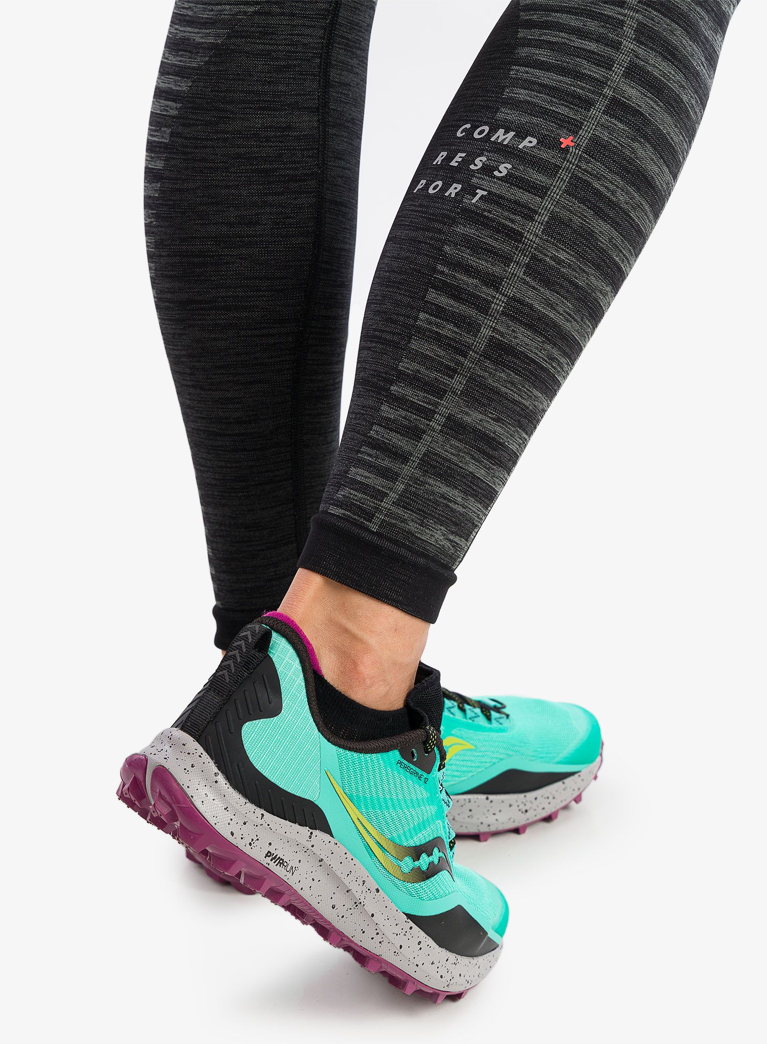 Штани для бігу жіночі Compressport Winter Run Legging - black