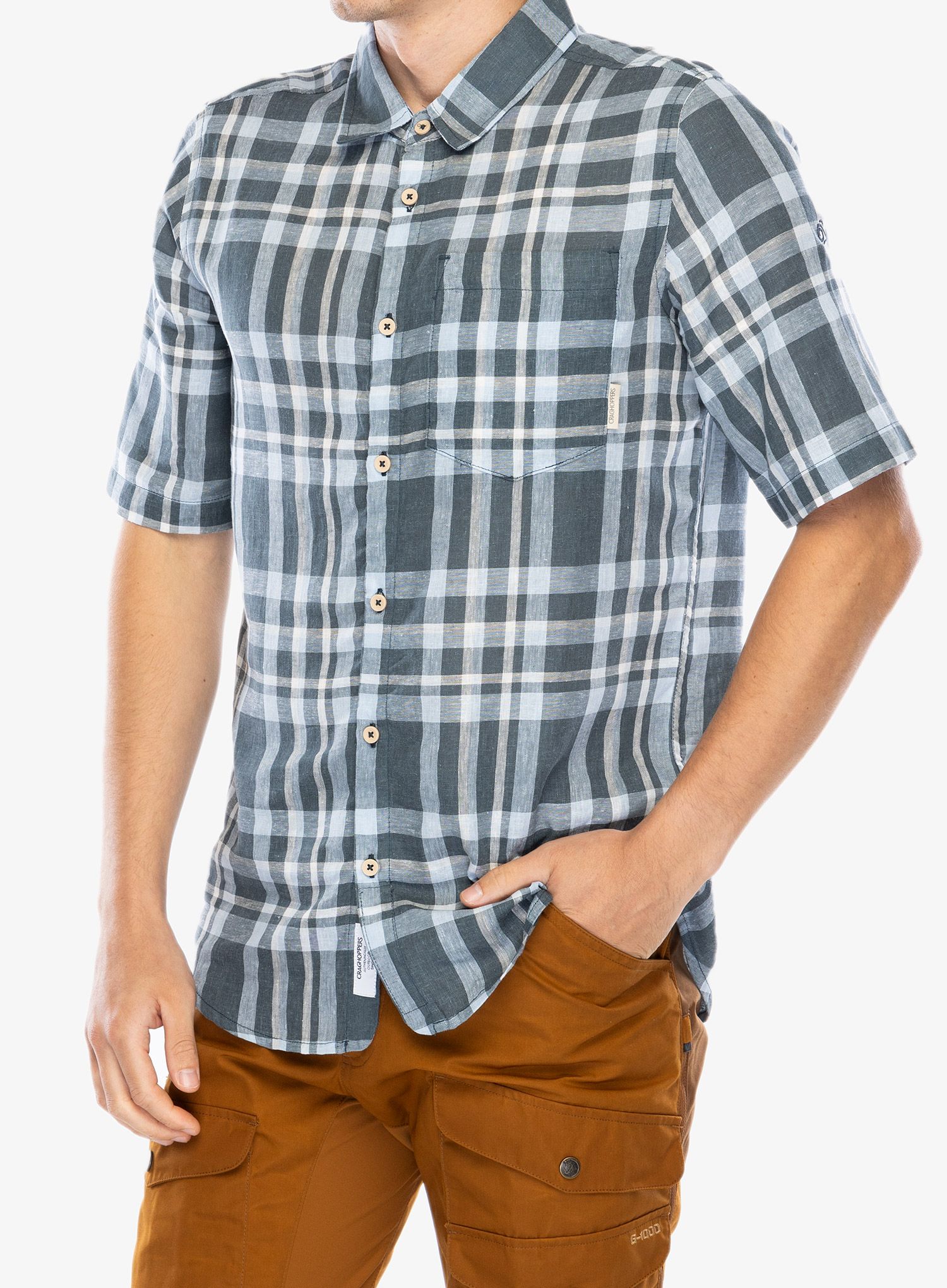 Сорочка Craghoppers Cartwright SS Shirt - blue stone check