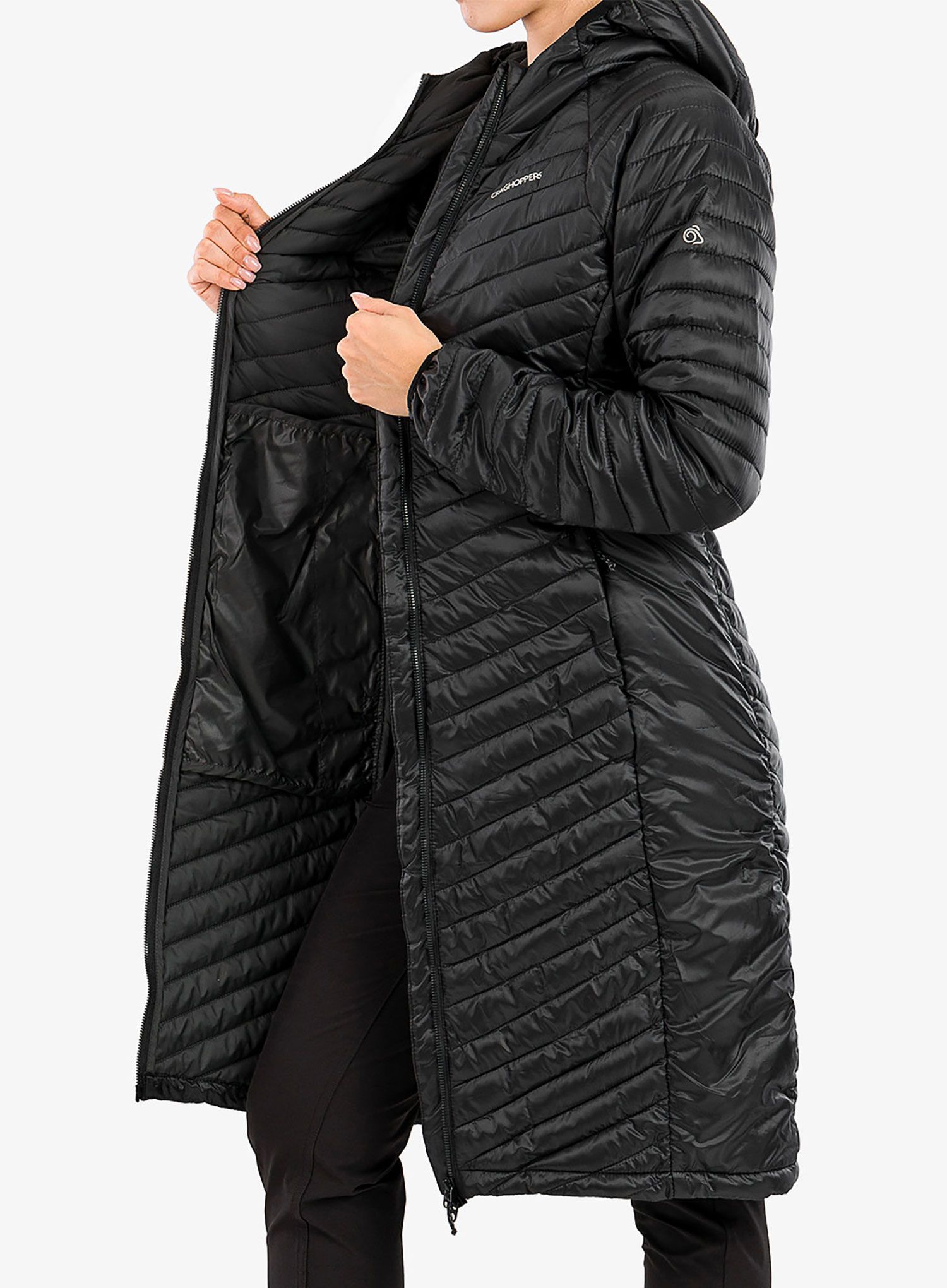 Плащ жіночий Craghoppers Expolite Long Hooded Jacket - black/black