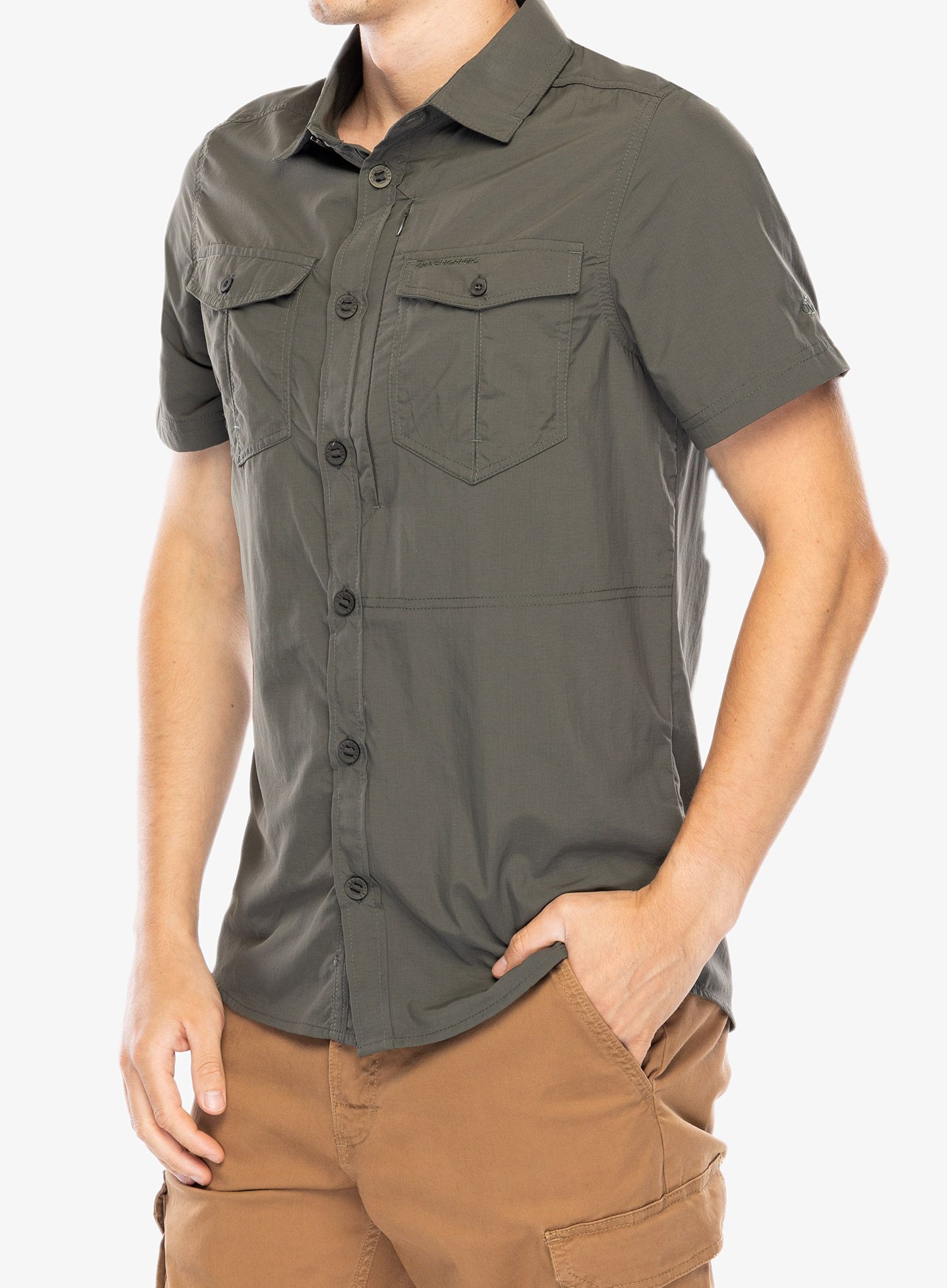 Сорочка Craghoppers NosiLife Adventure II S/S Shirt - dark khaki