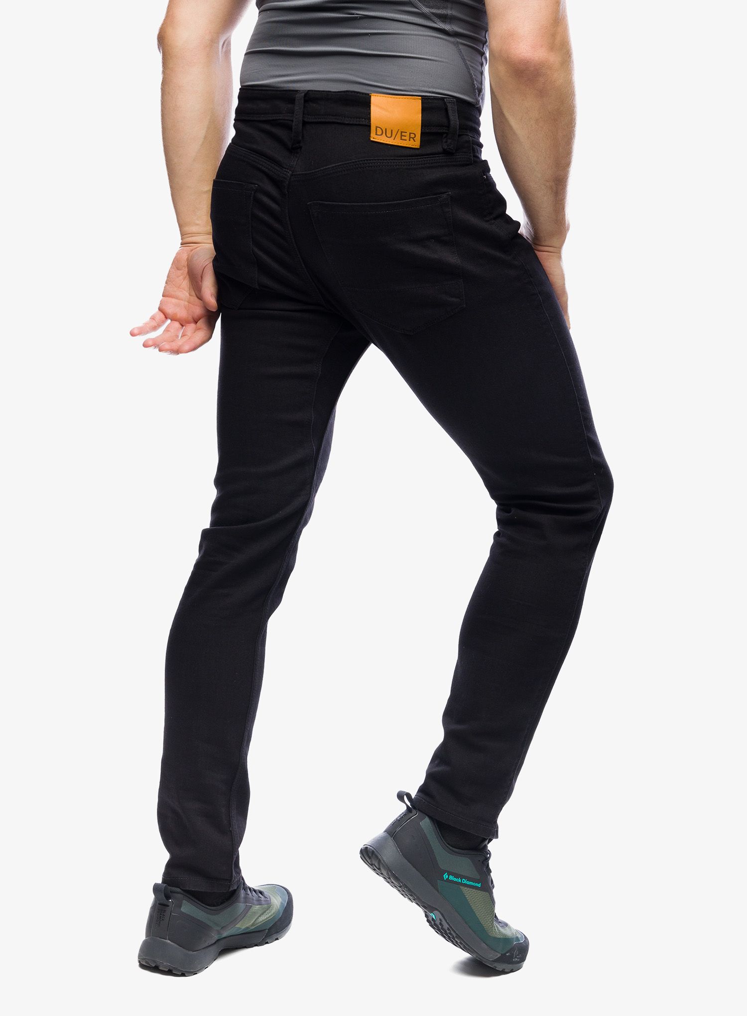 Штани DUER Performance Denim Slim - black