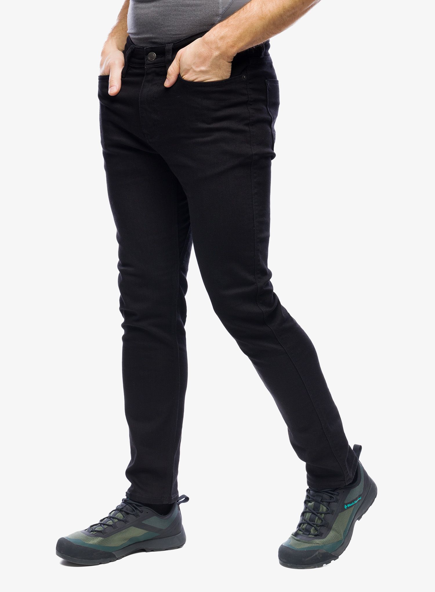 Штани DUER Performance Denim Slim - black
