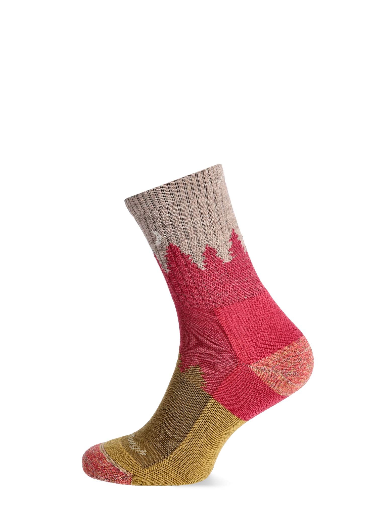 Шкарпетки жіночі Darn Tough Treeline Micro Crew Midweight with Cushion - cranberry