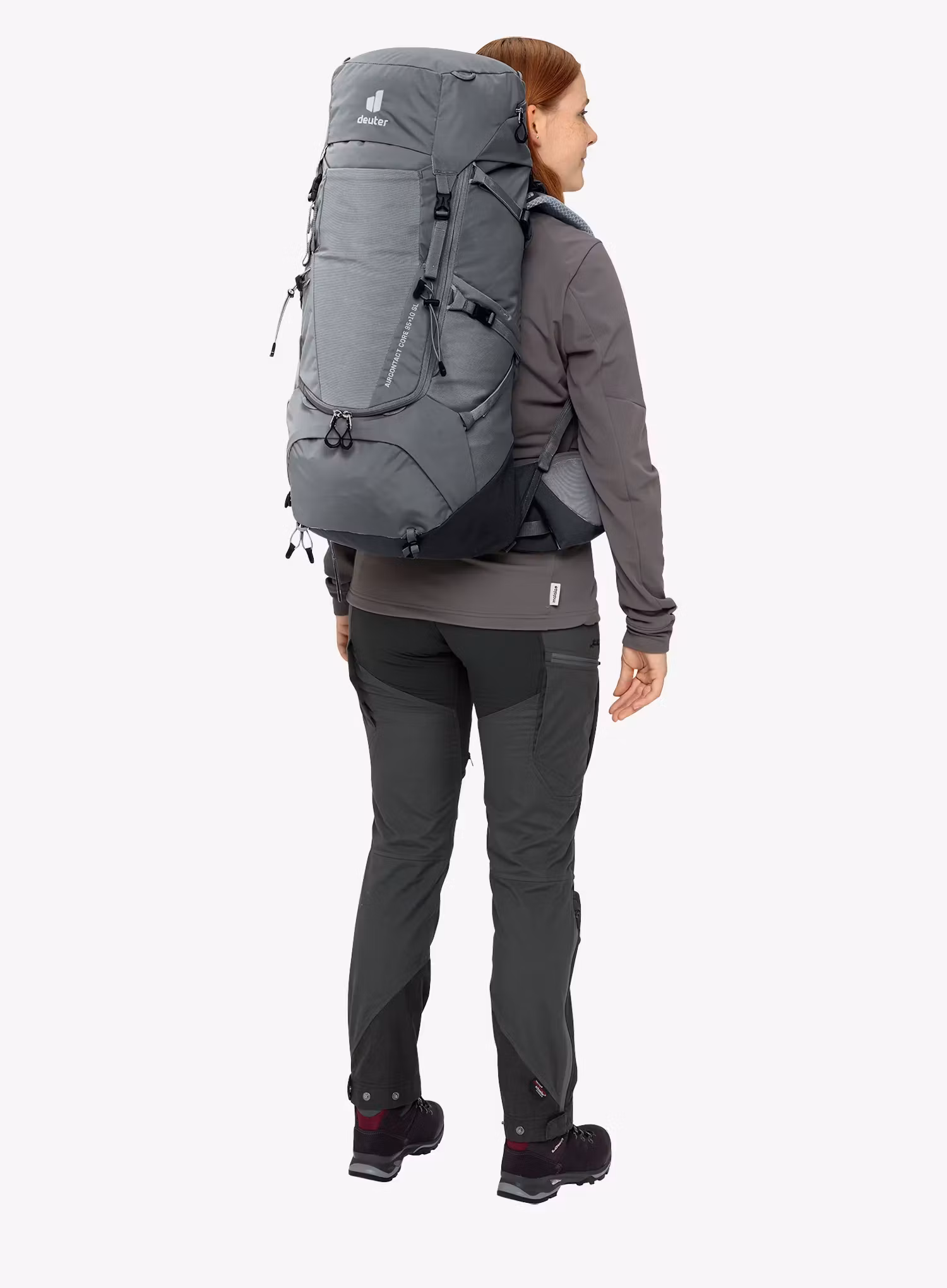 Рюкзак туристичний жіночий Deuter Aircontact Core 45 + 10 SL - graphite/black