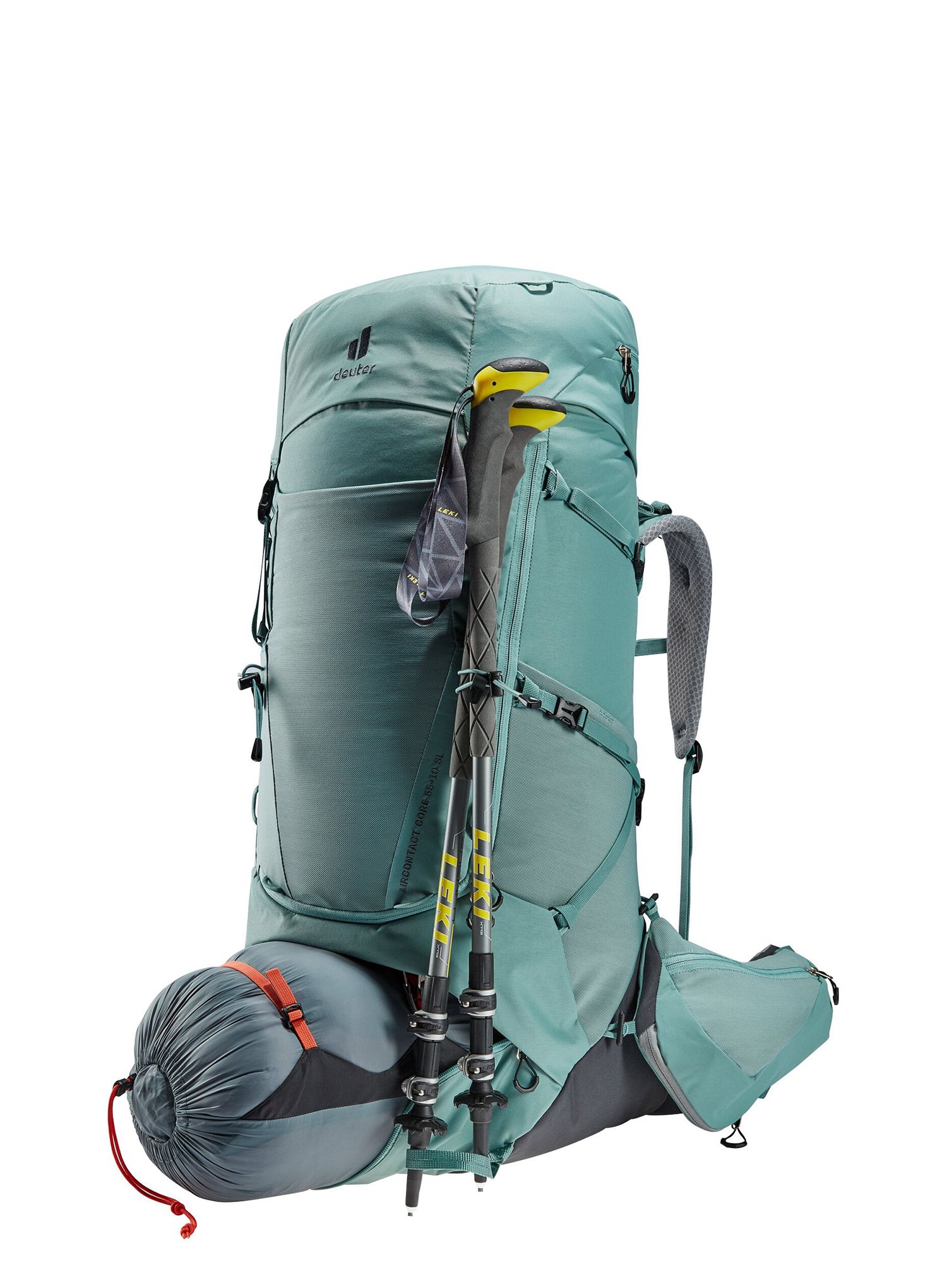 Рюкзак туристичний жіночий Deuter Aircontact Core 55+10 SL - jade/graphit