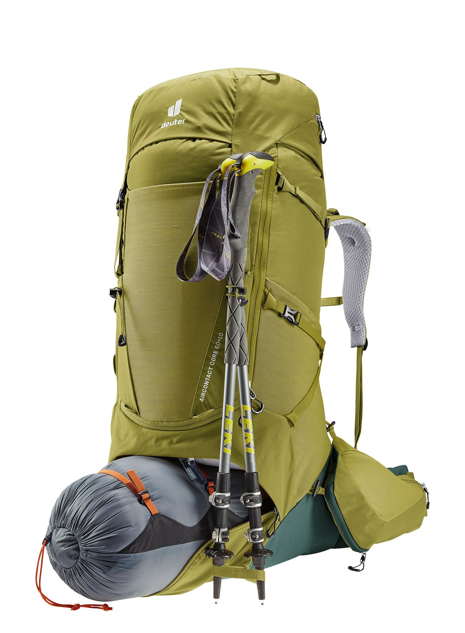 Рюкзак туристичний Deuter Aircontact Core 60+10 - cactus/ivy