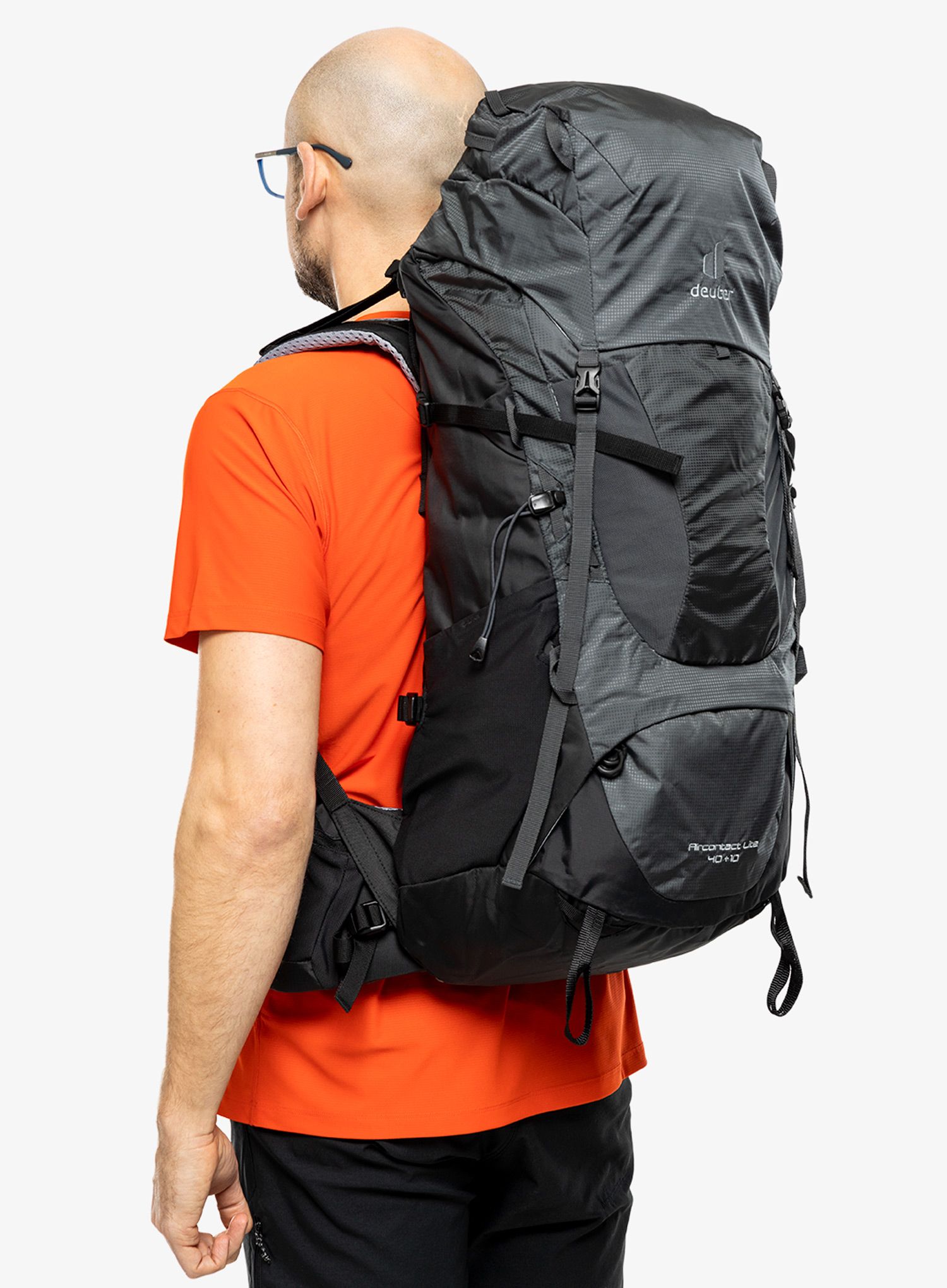 Рюкзак туристичний Deuter Aircontact Lite 40 + 10 - black/graphite