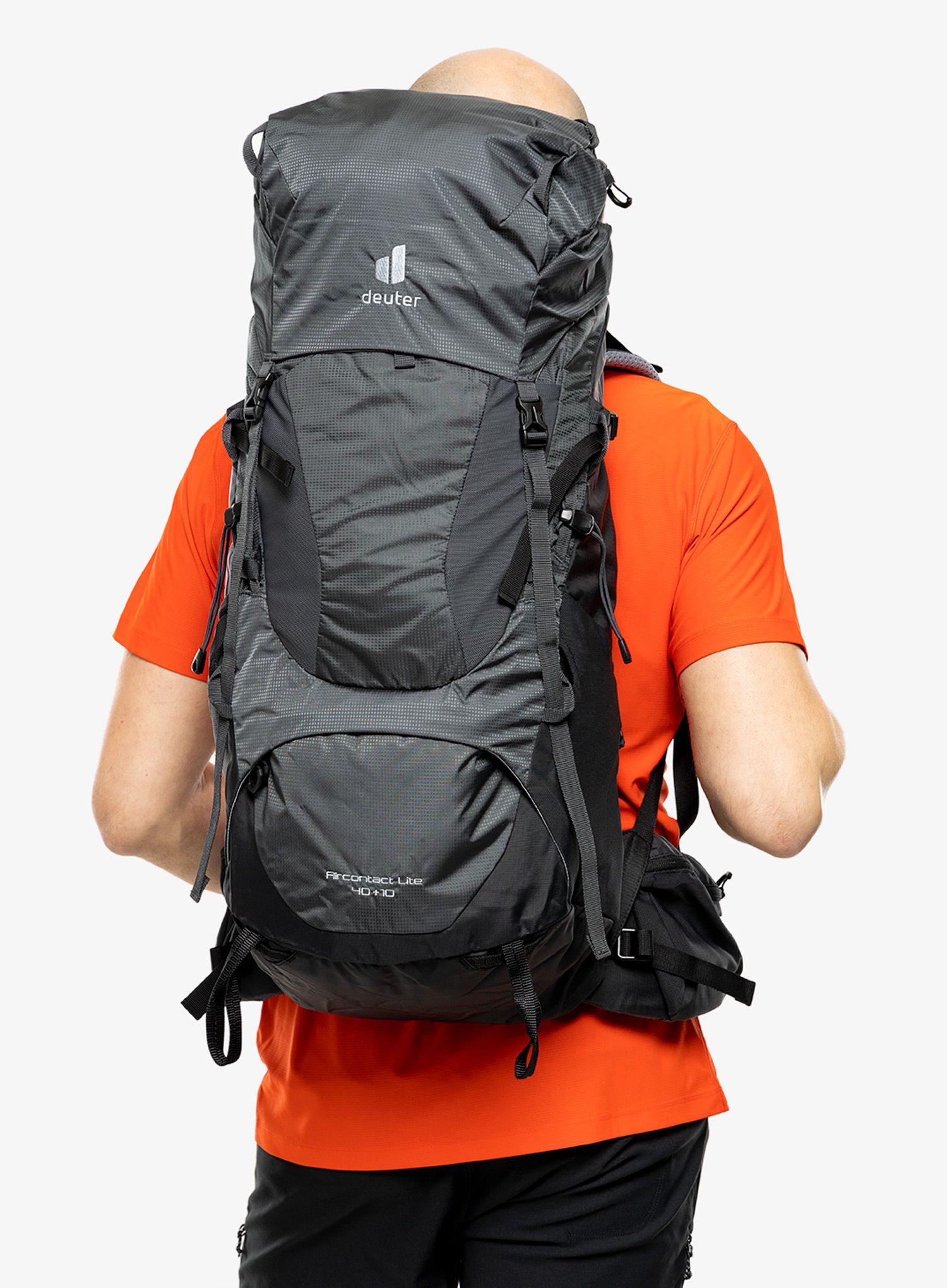 Рюкзак туристичний Deuter Aircontact Lite 40 + 10 - black/graphite