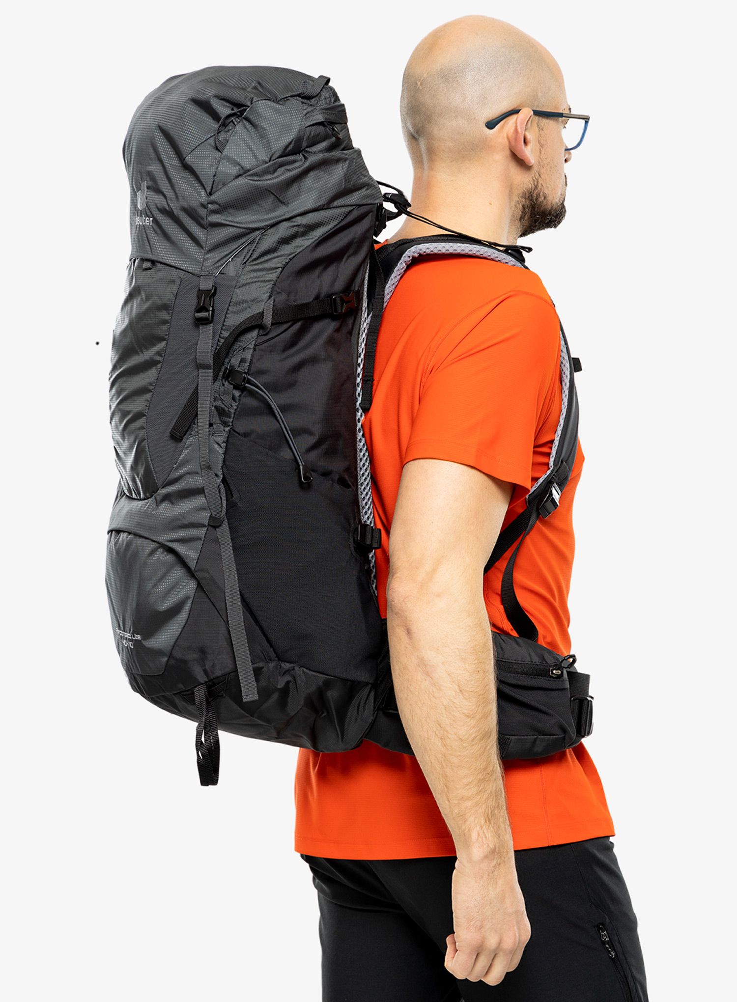 Рюкзак туристичний Deuter Aircontact Lite 40 + 10 - black/graphite