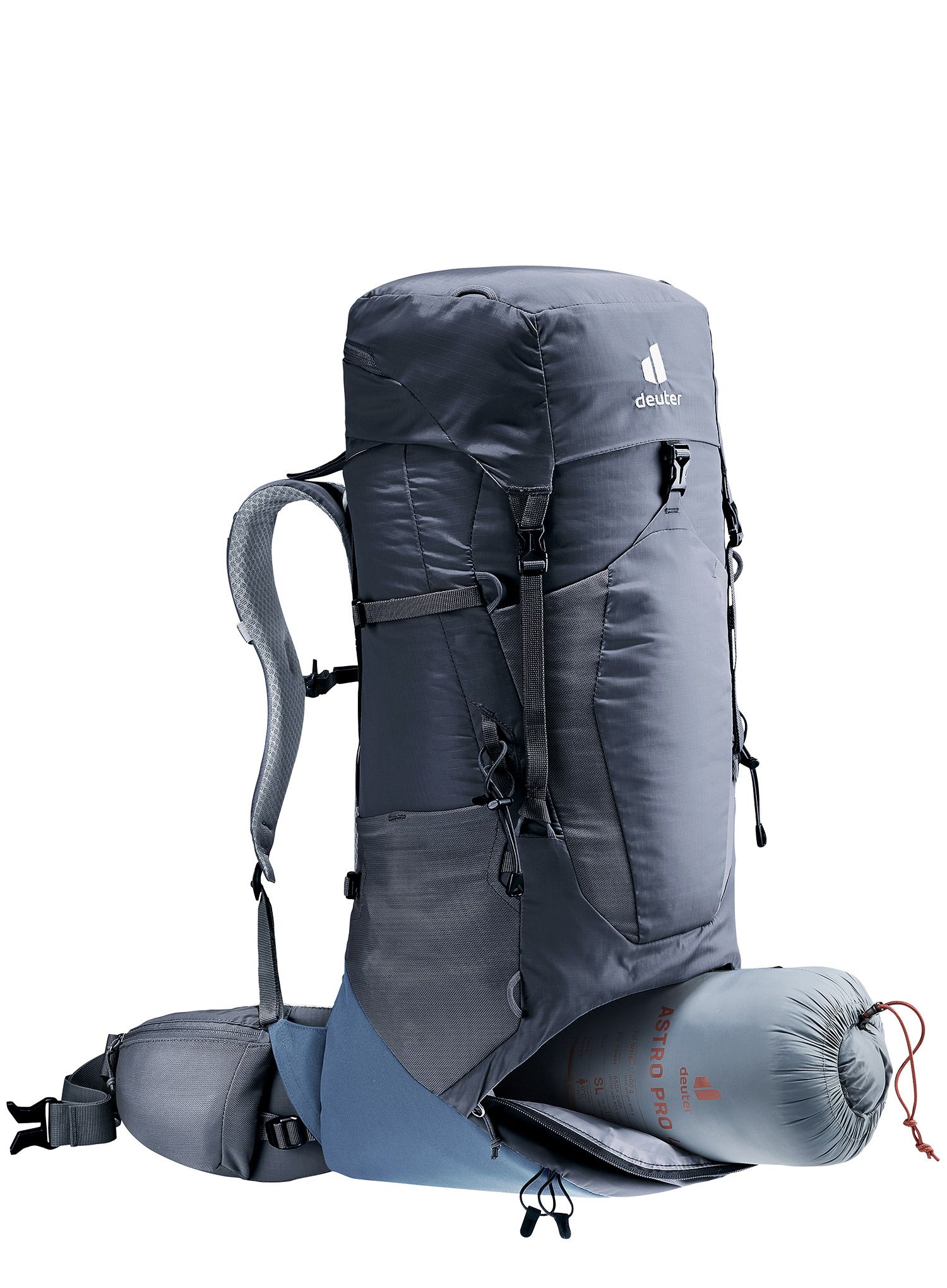 Рюкзак туристичний Deuter Aircontact Lite 40 + 10 - black/marine