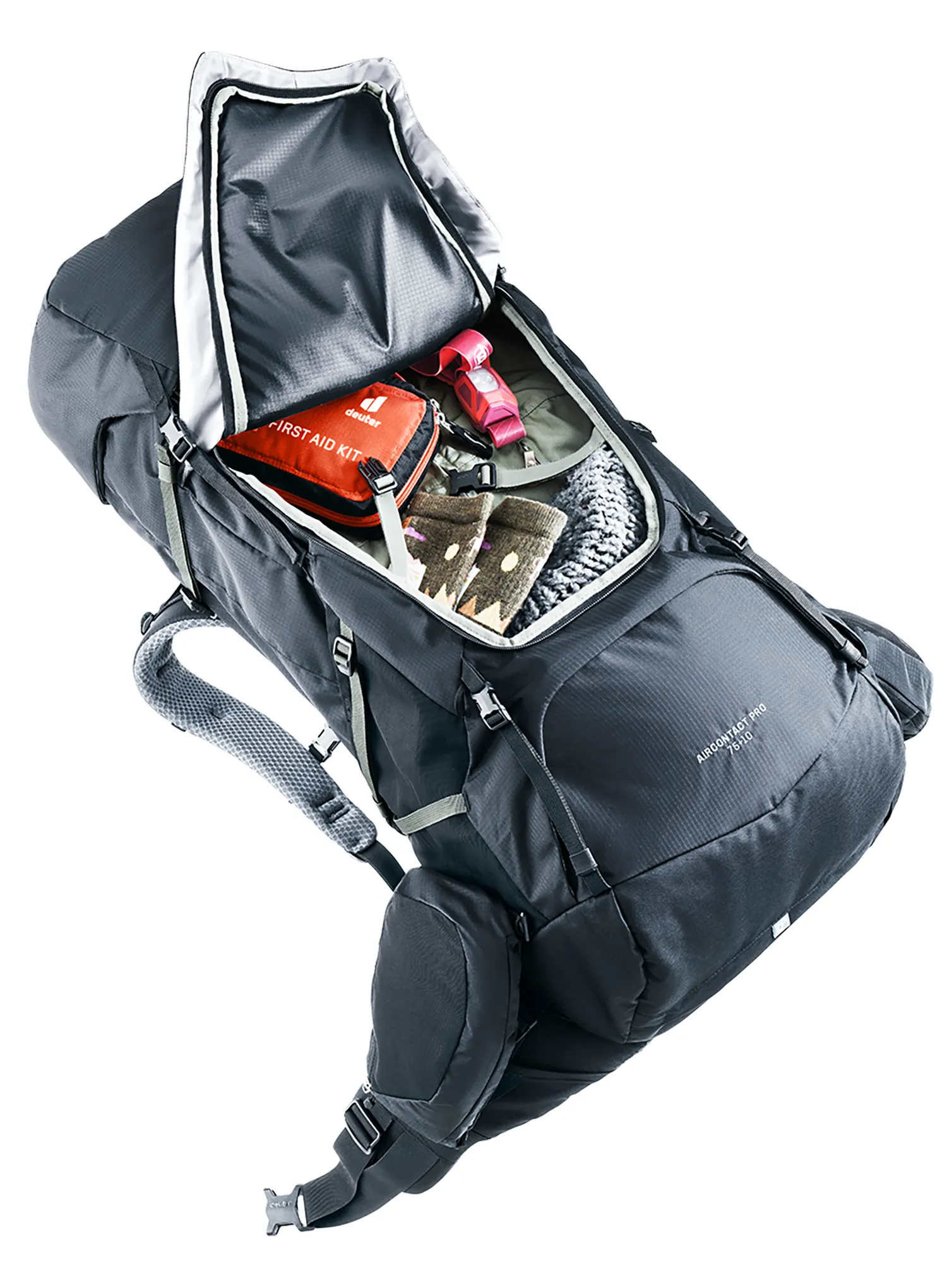 Рюкзак туристичний Deuter Aircontact Pro 75+10 - black