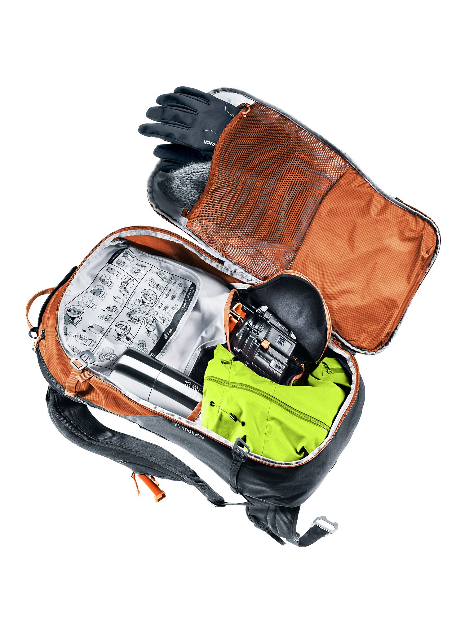 Рюкзак лавинний Deuter Alproof 32 - chestnut/black