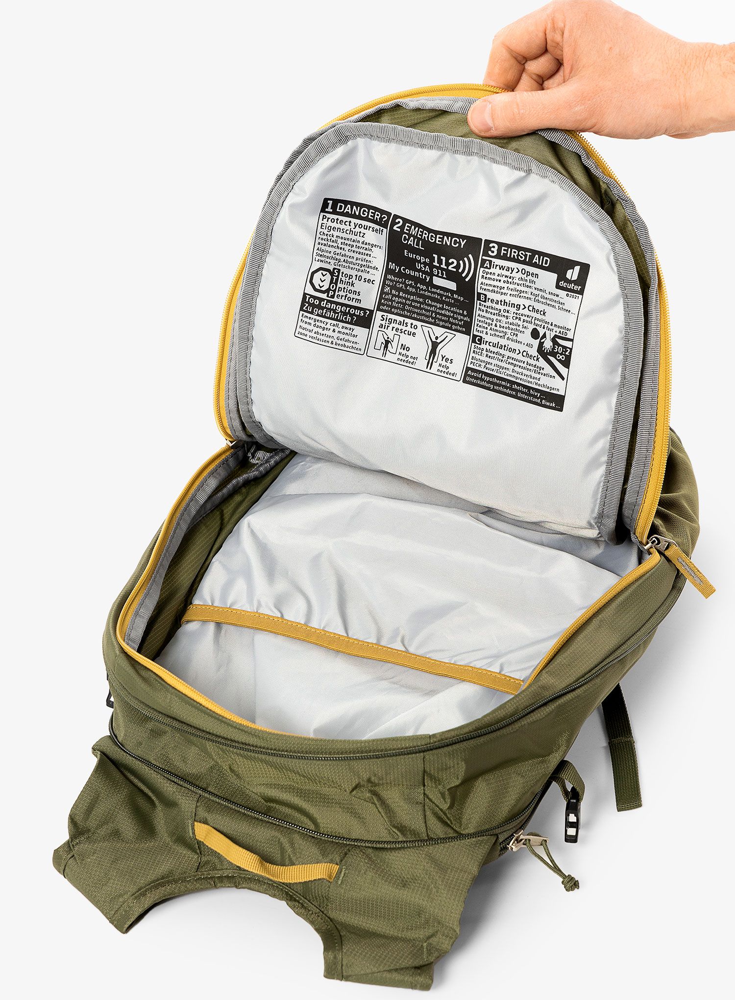 Велорюкзак Deuter Compact EXP 14 - caramel/khaki
