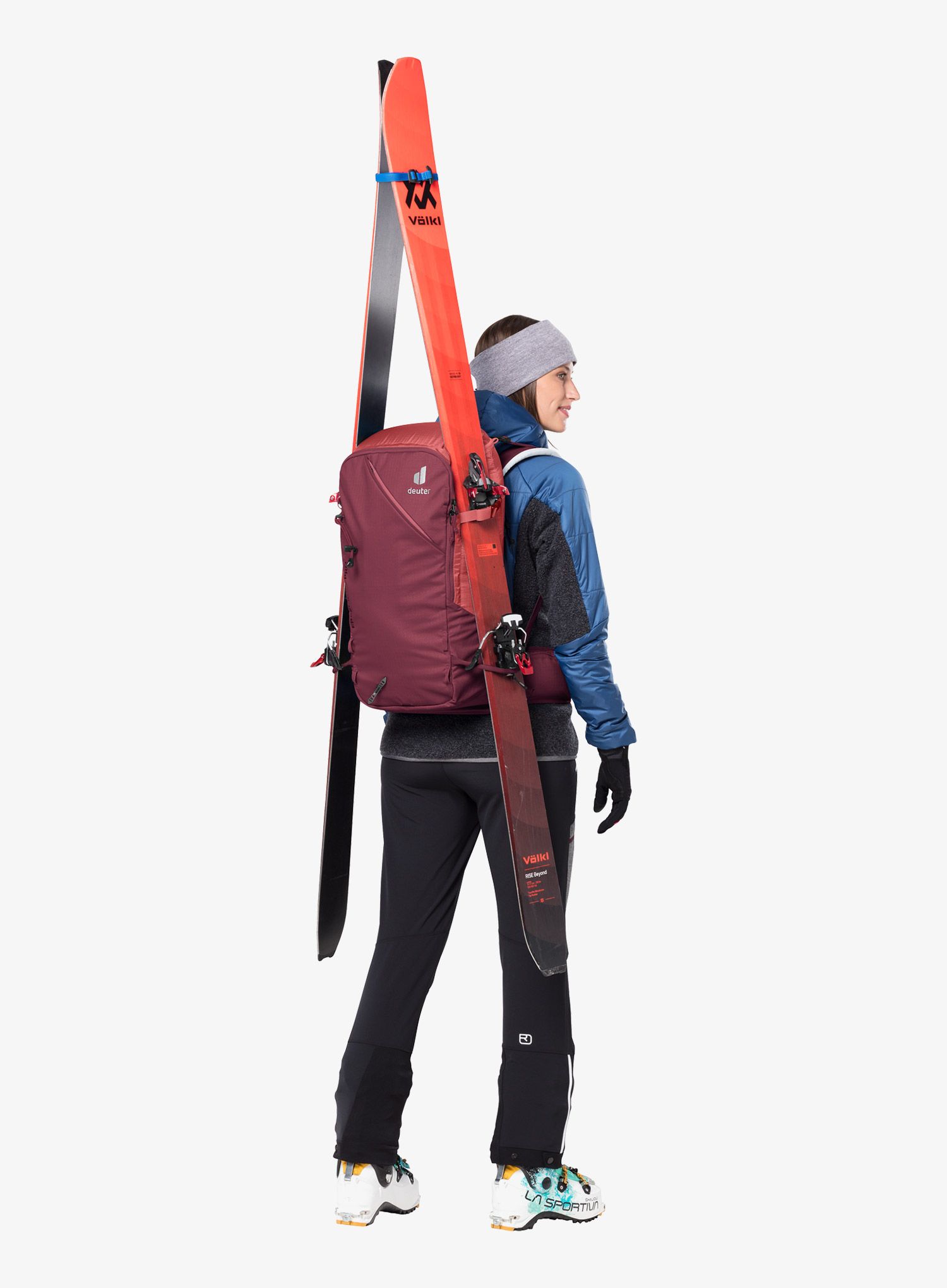 Рюкзак лижний Deuter Freerider Pro 32+ SL - maron/currant