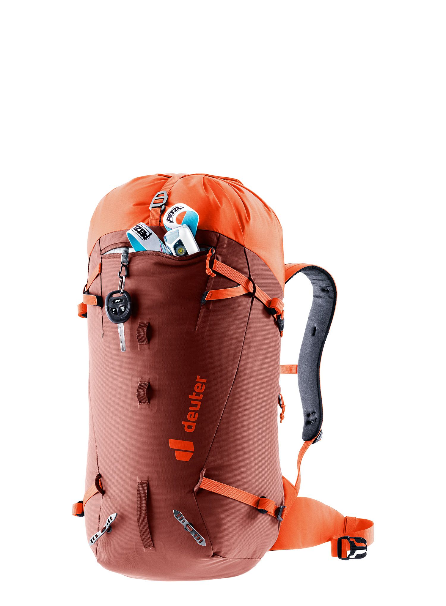 Рюкзак гірський Deuter Guide 30 - redwood/papaya