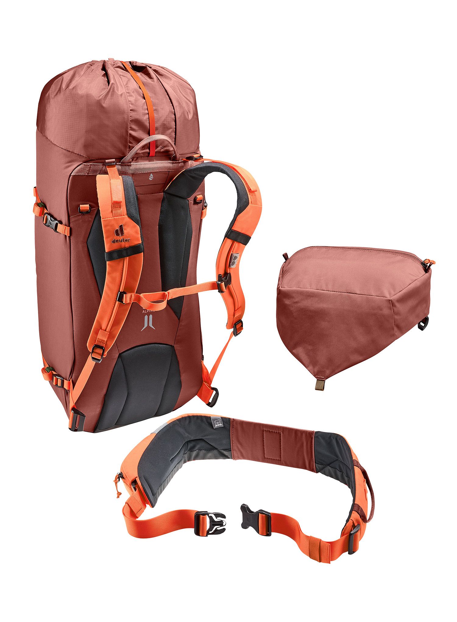 Рюкзак гірський Deuter Guide 34+ - redwood/papaya