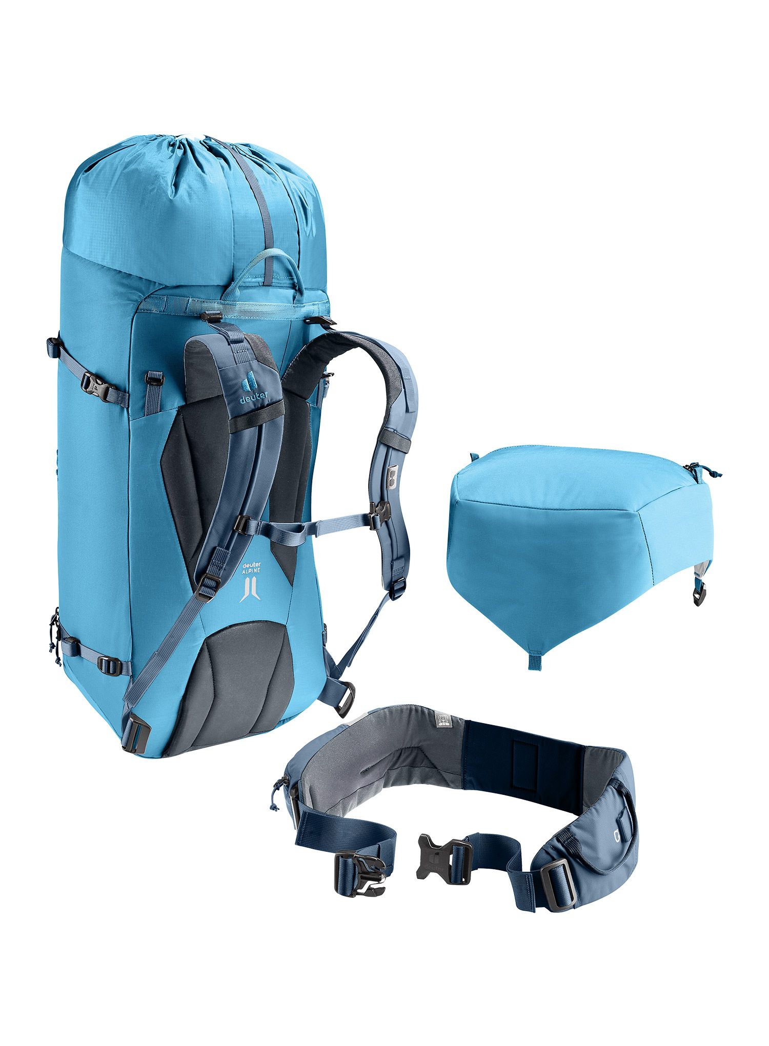 Рюкзак гірський Deuter Guide 44+8 - wave/ink
