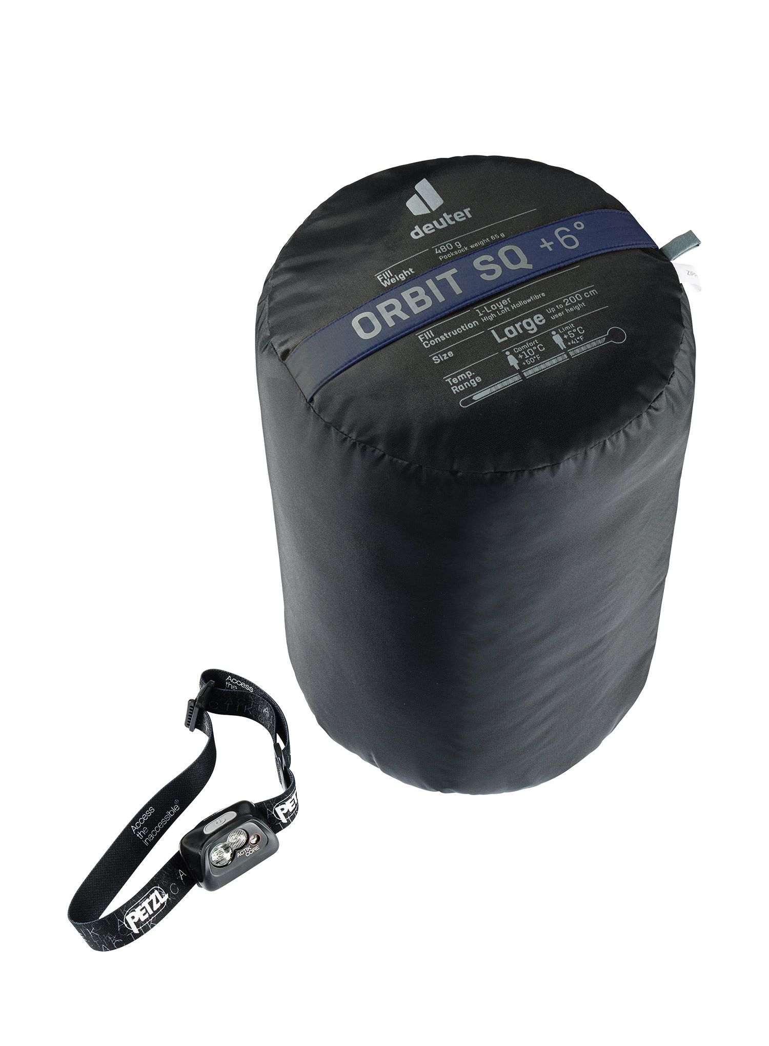 Спальний мішок синтетичний Deuter Orbit SQ +6° (200 cm) - ink/teal