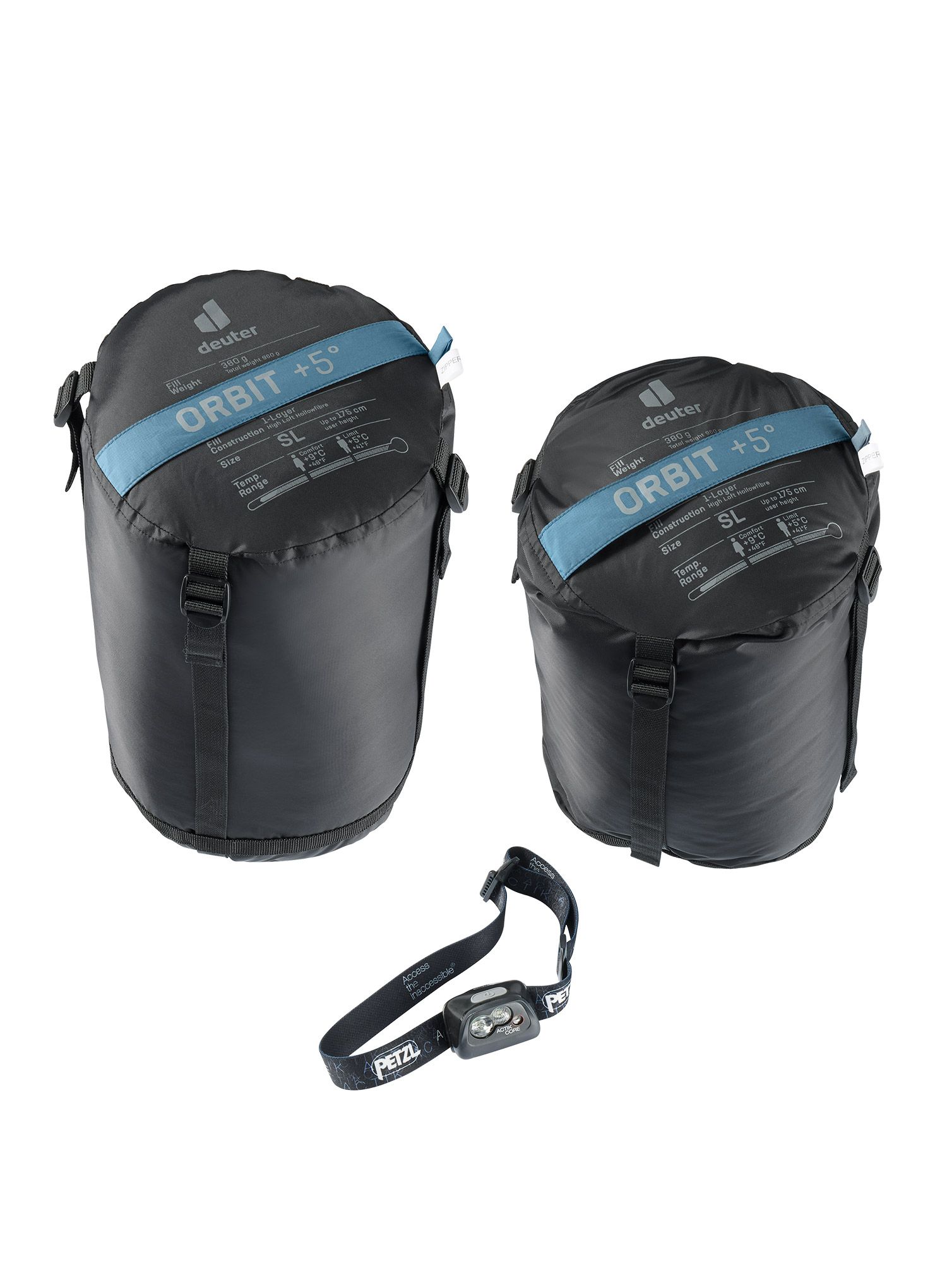 Спальний мішок жіночий Deuter Orbit +5 SL (175 cm) - atlantic/sage