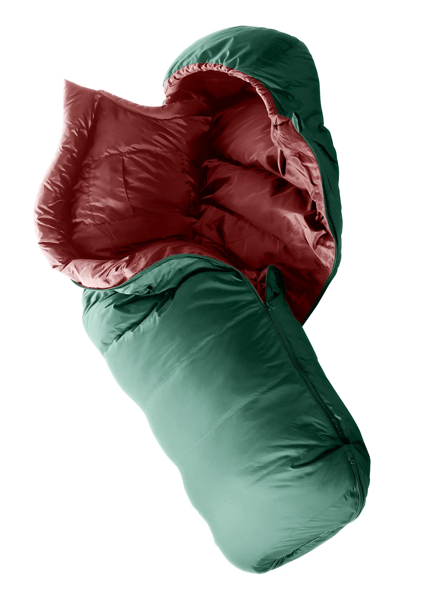 Спальний мішок дитячий Deuter Starlight Down (130–170 cm) - seagreen/redwood