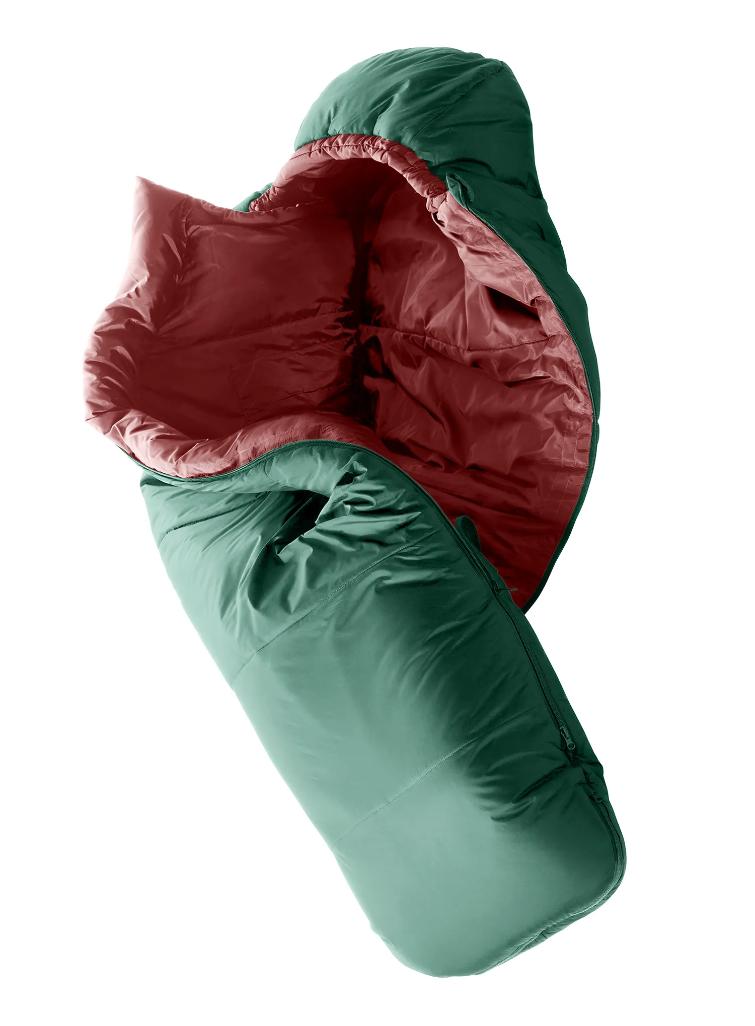 Спальний мішок дитячий Deuter Stralight Pro (130–170 cm) - seagreen/redwood