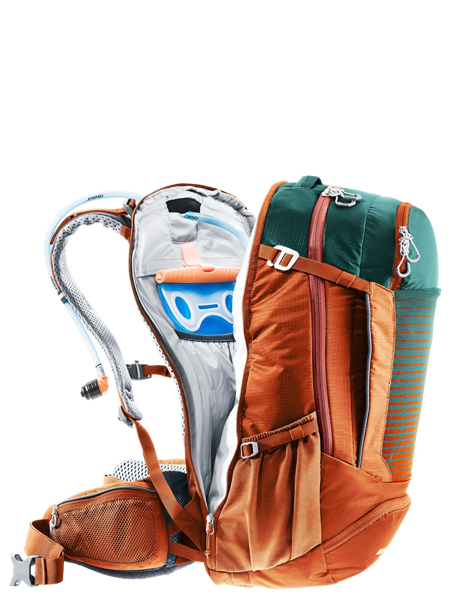 Велорюкзак Deuter Trans Alpine Pro 28 - deepsea/chestnut