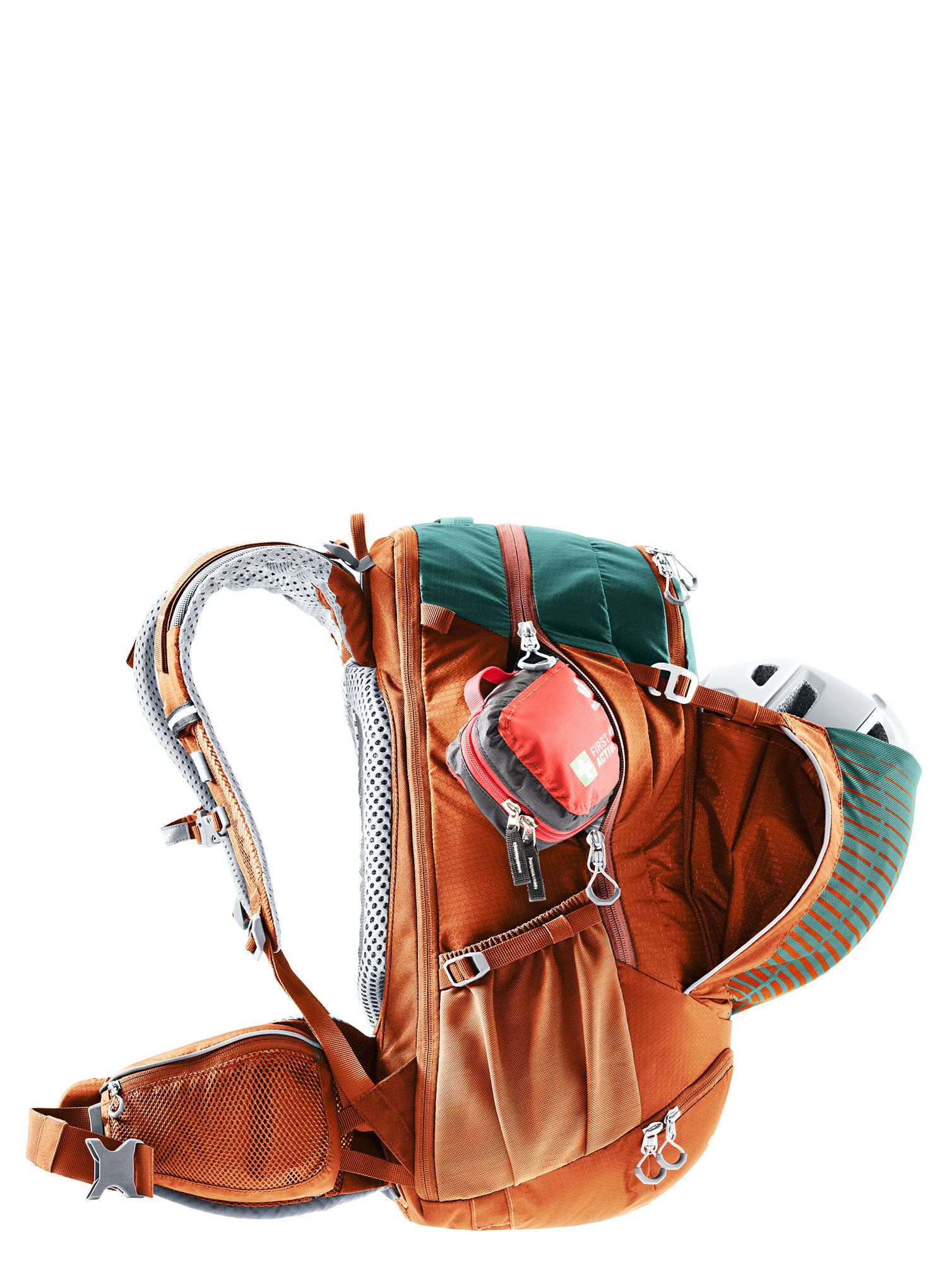 Велорюкзак Deuter Trans Alpine Pro 28 - deepsea/chestnut