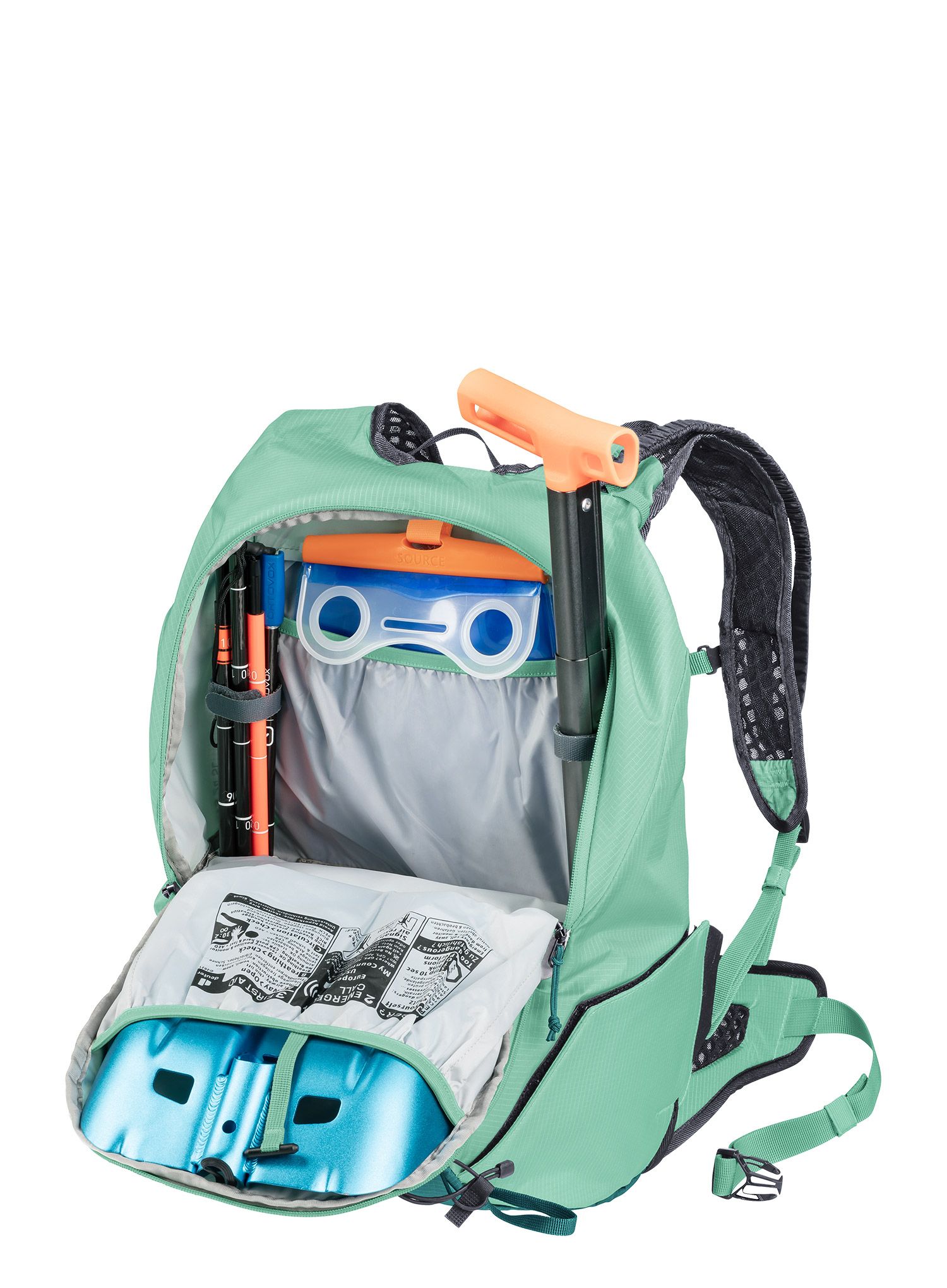 Рюкзак лижний Deuter Updays 24 SL - deep sea/spearmint