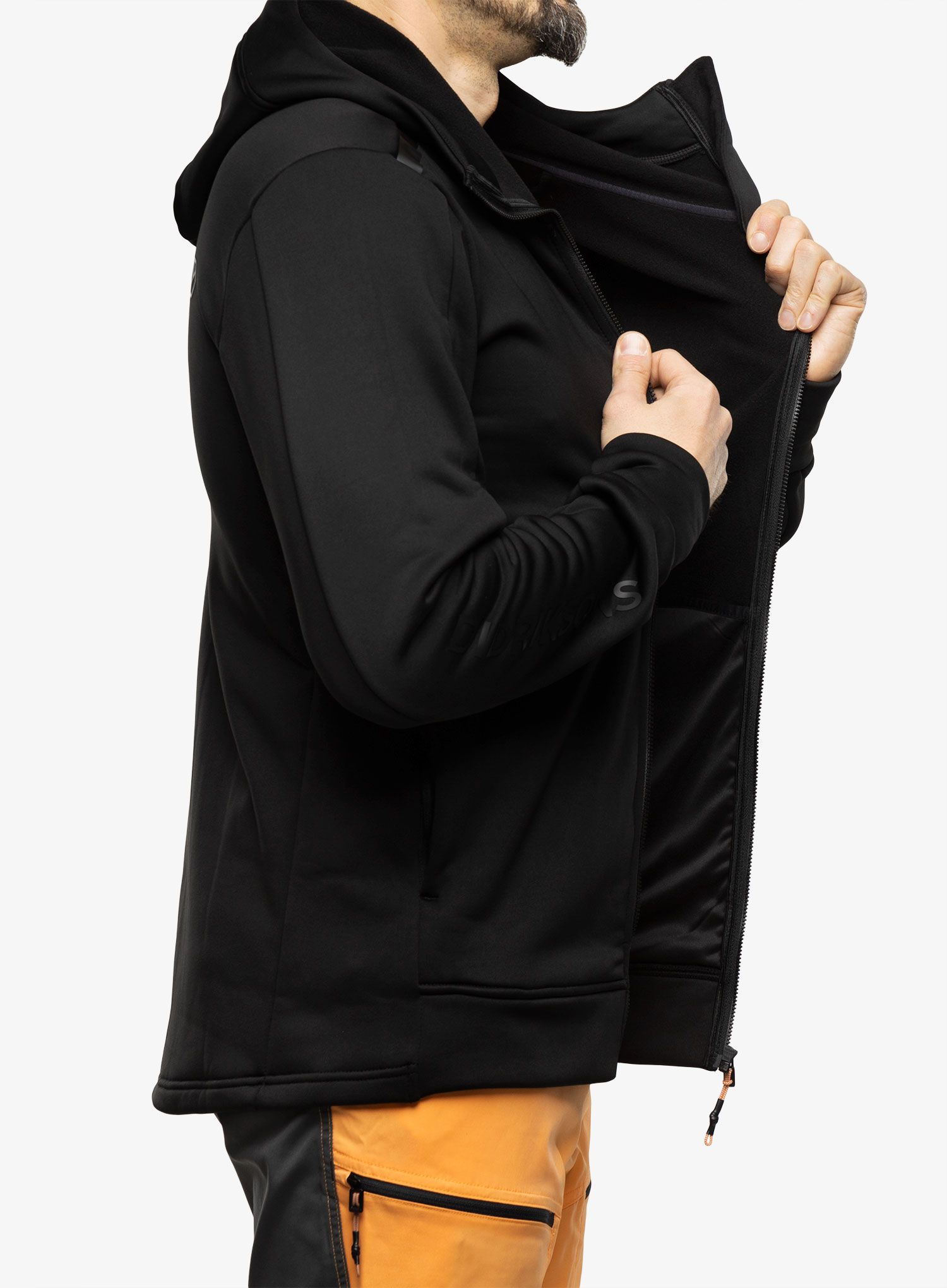Кофта з каптуром Didriksons Acke Full Zip 2 - black