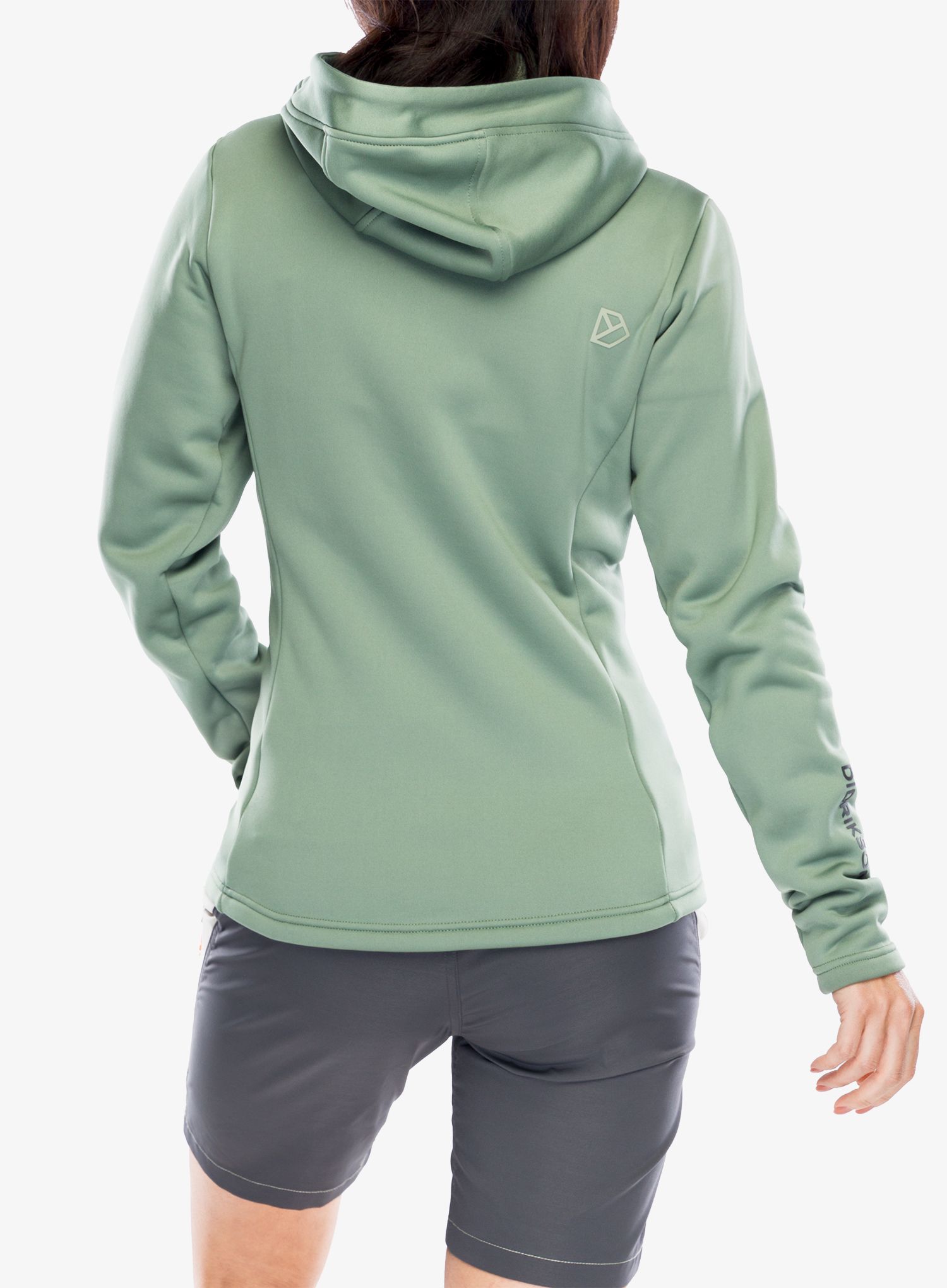 Кофта на блискавці жіноча Didriksons Anneli Full Zip 2 - light moss