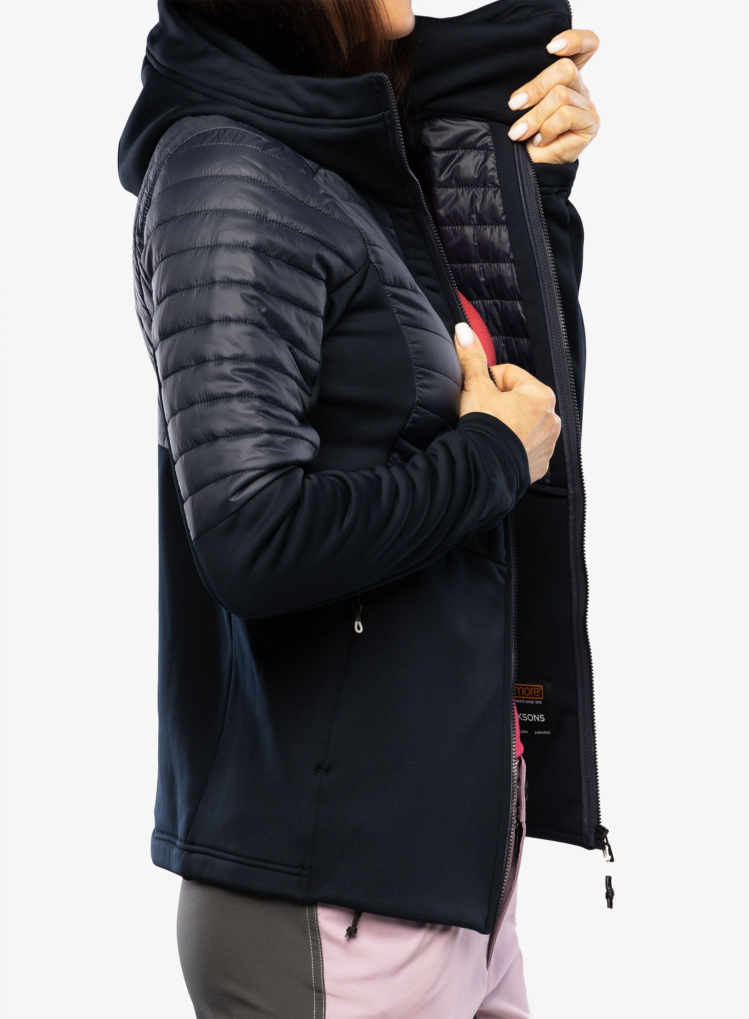 Куртка гібридна жіноча Didriksons Annema Full Zip 6 - dark night blue