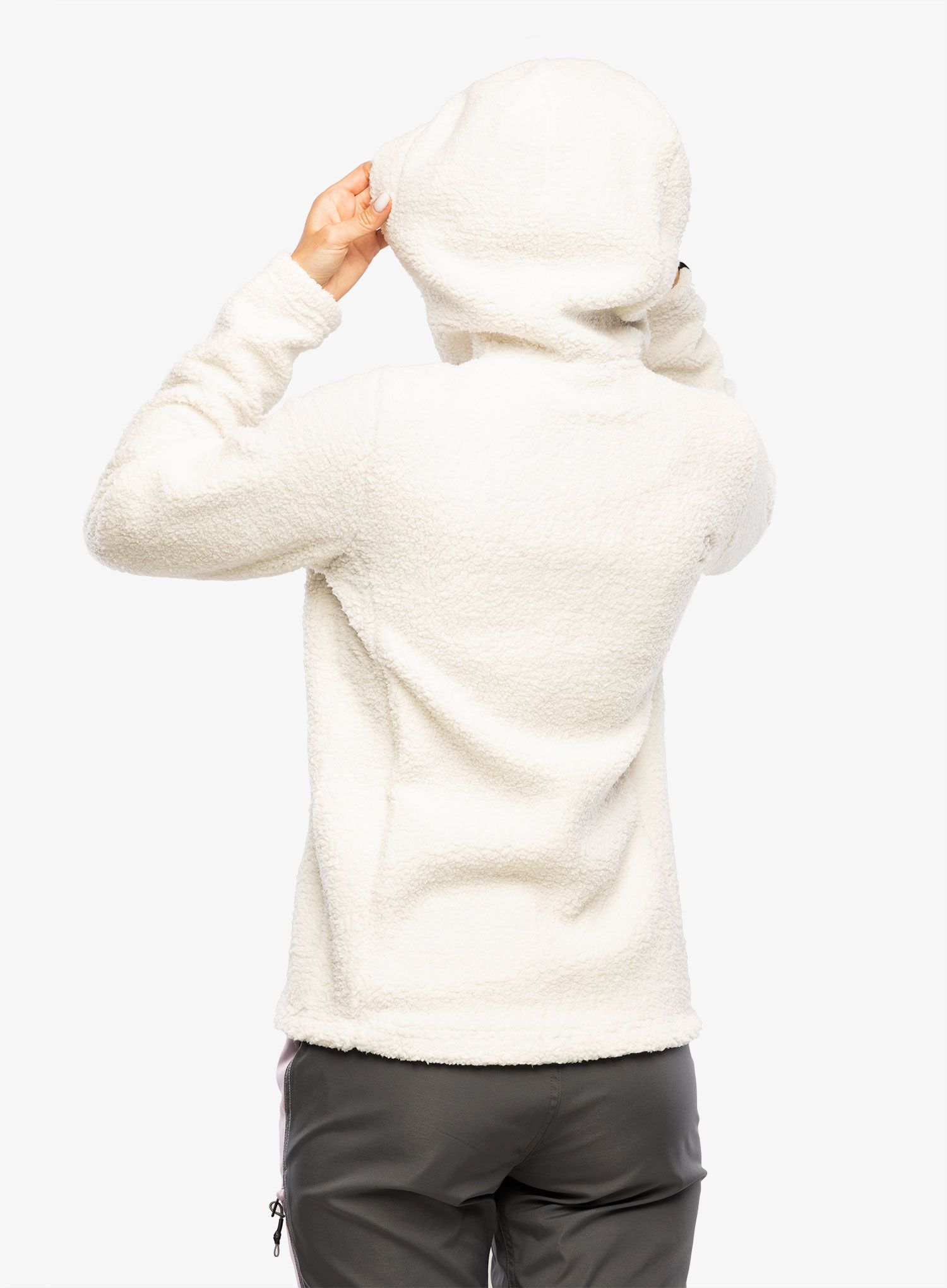 Фліска жіноча з каптуром Didriksons Anniken Full Zip 2 - shell white