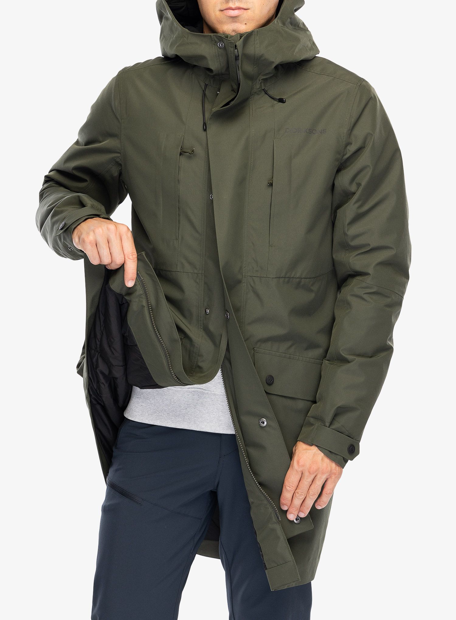 Пальто Didriksons Falke Parka - deep green