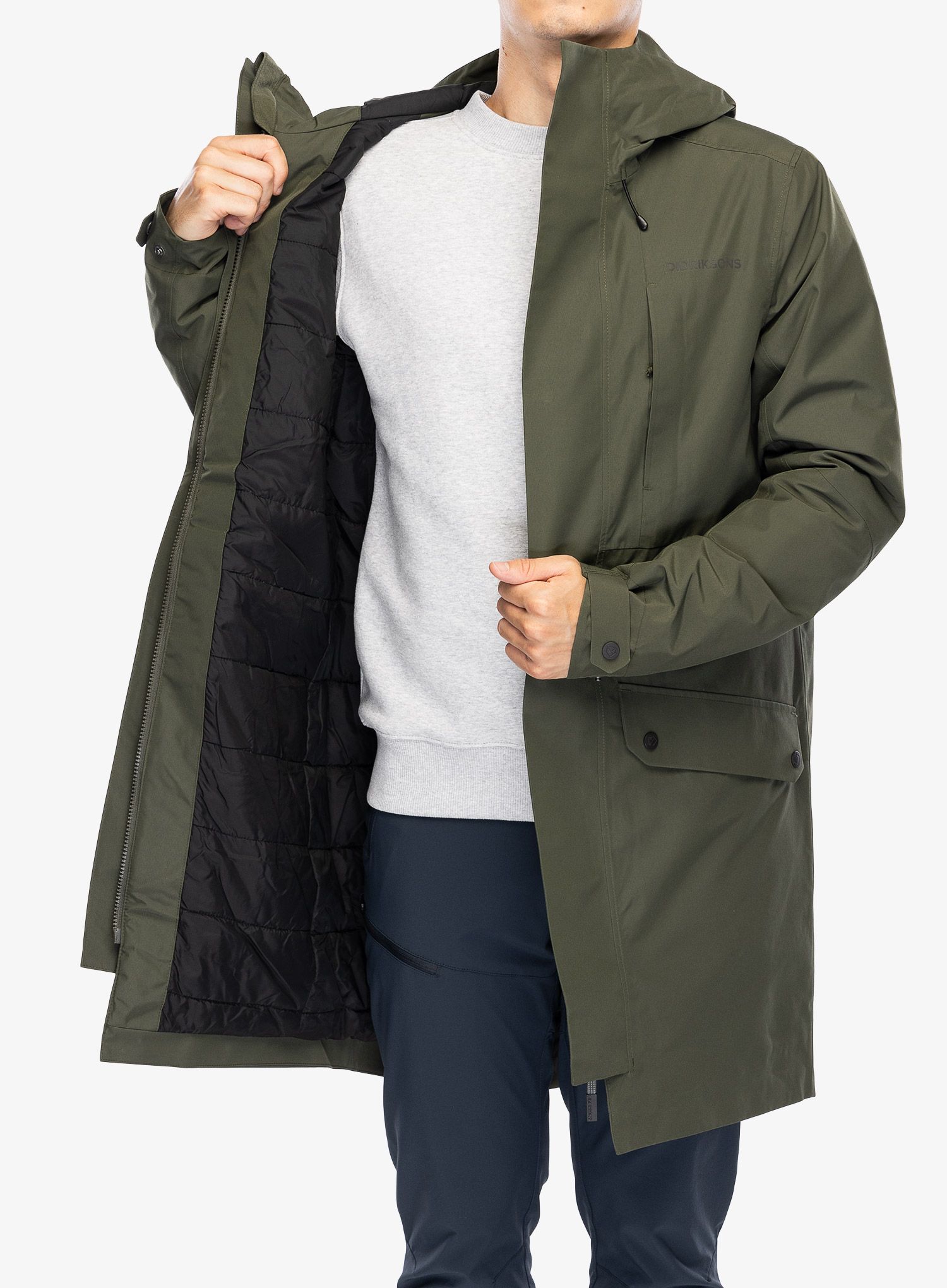 Пальто Didriksons Falke Parka - deep green