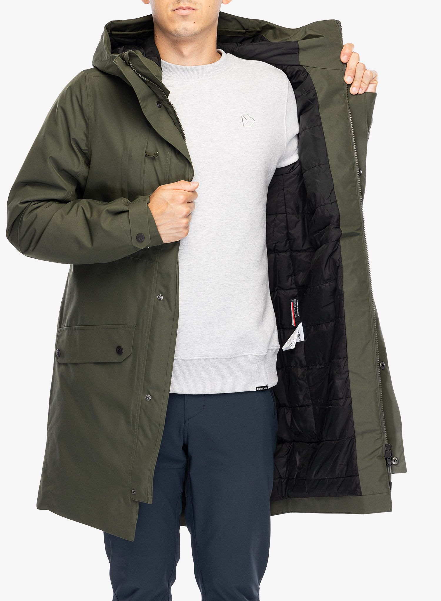 Пальто Didriksons Falke Parka - deep green