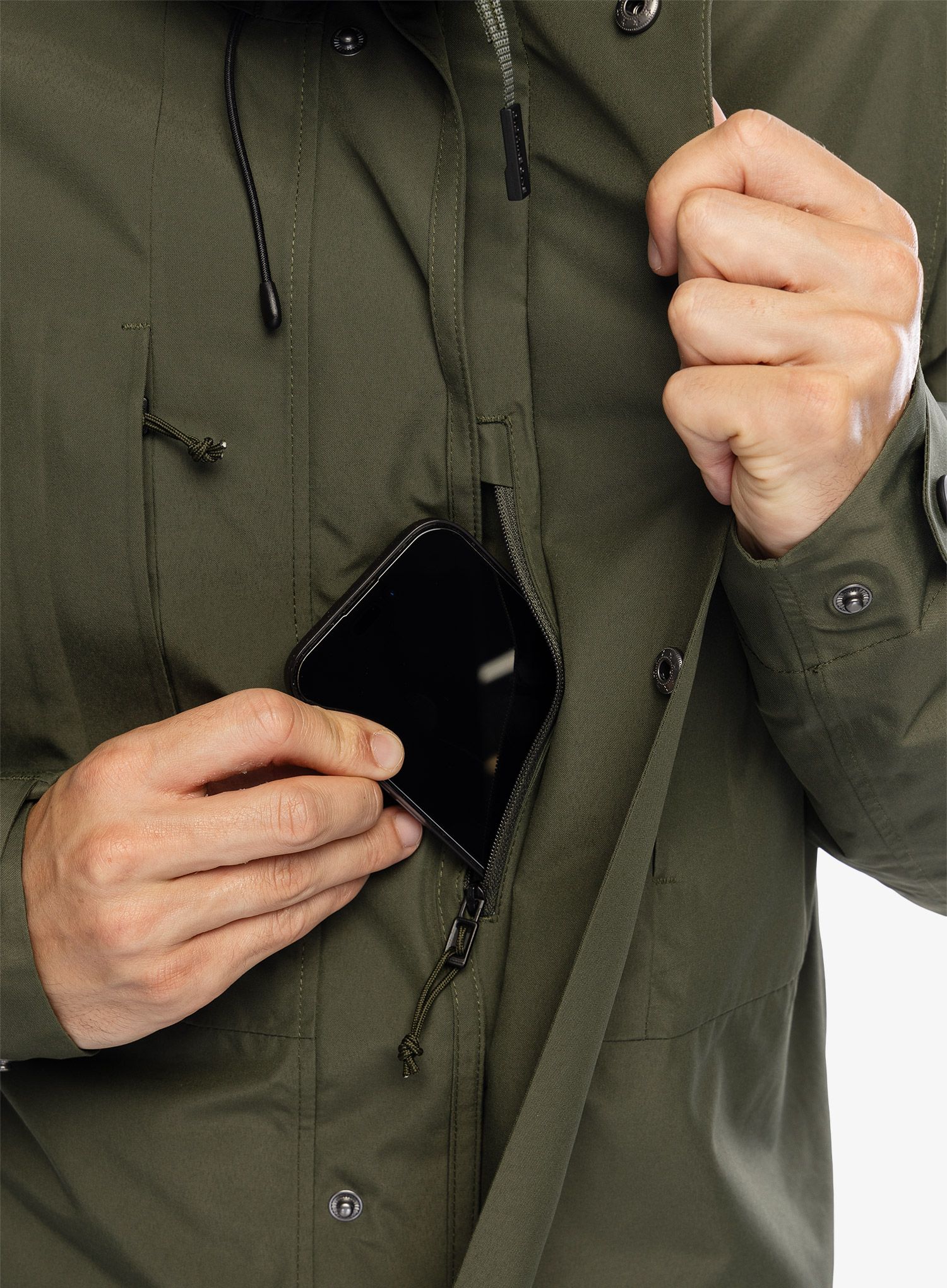 Пальто Didriksons Falke Parka - deep green